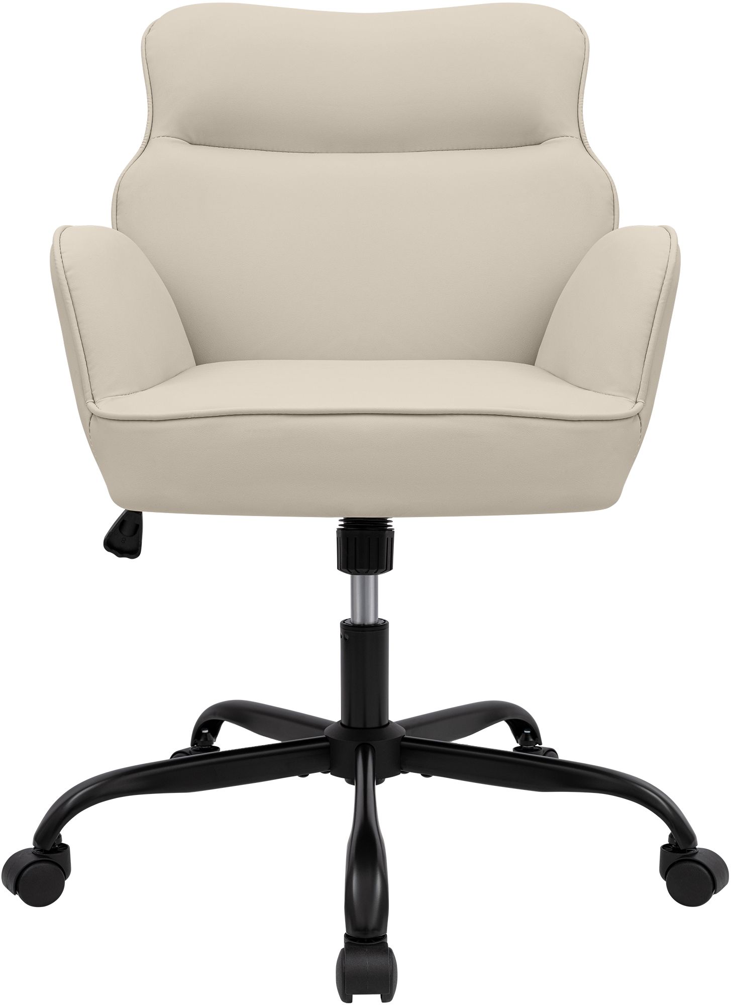 Bürostuhl Amado Lederoptik creme
