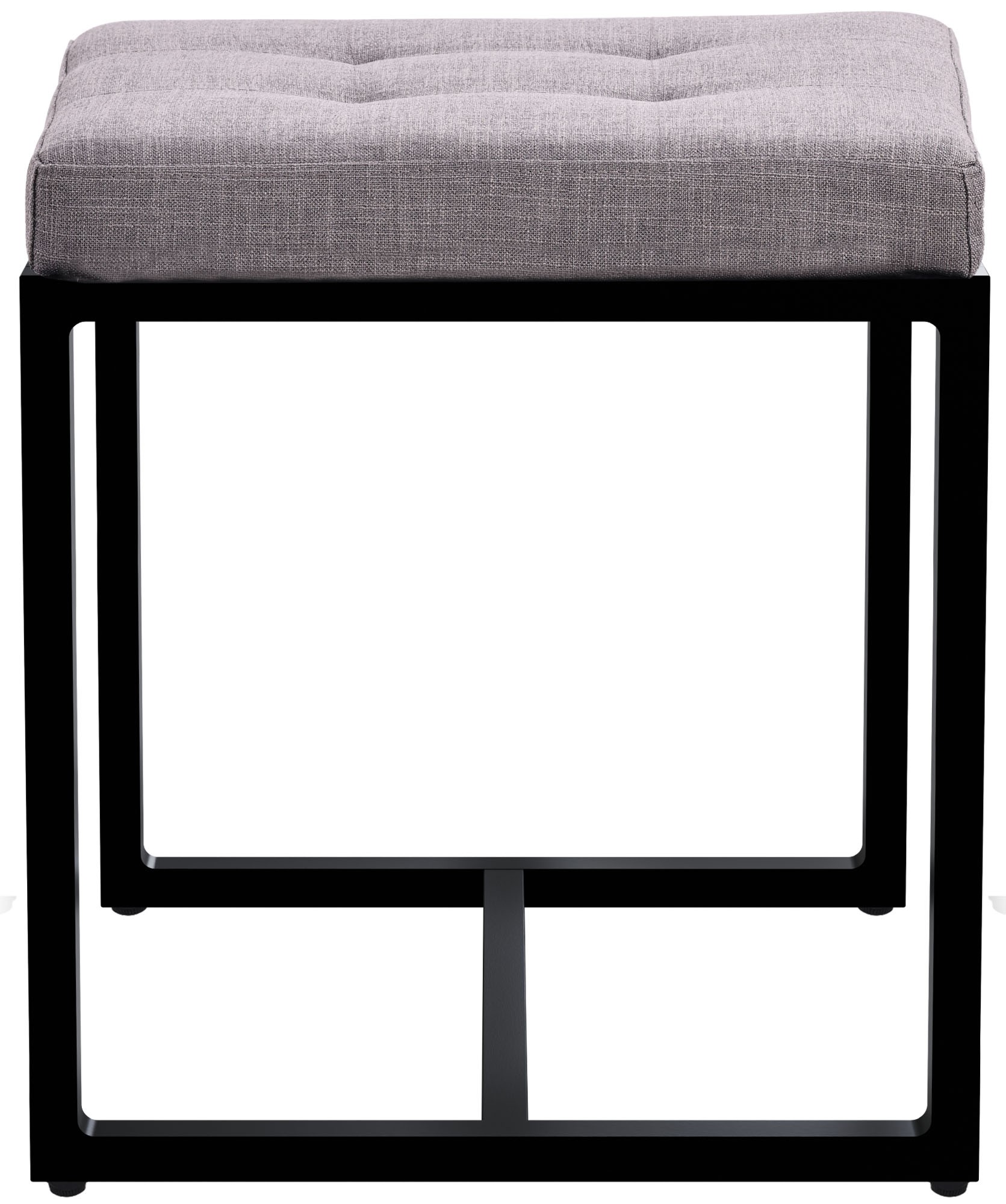 Sitzhocker Barci mit schwarzem Gestell