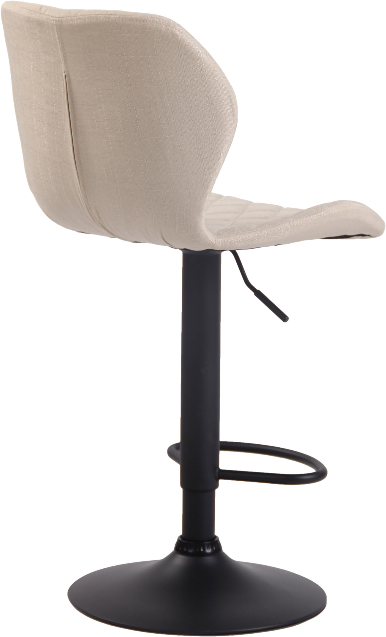 2er Set Barhocker Cork Stoff creme schwarz