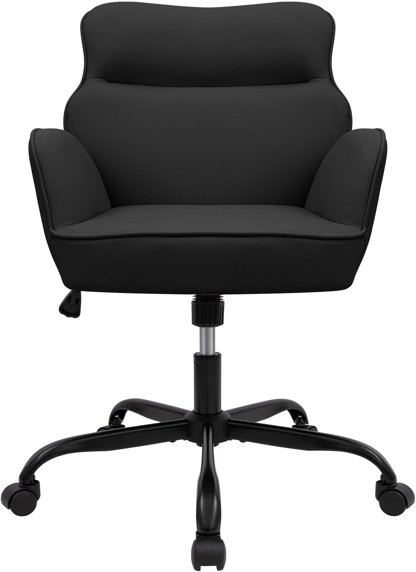 Bürostuhl Amado Lederoptik schwarz