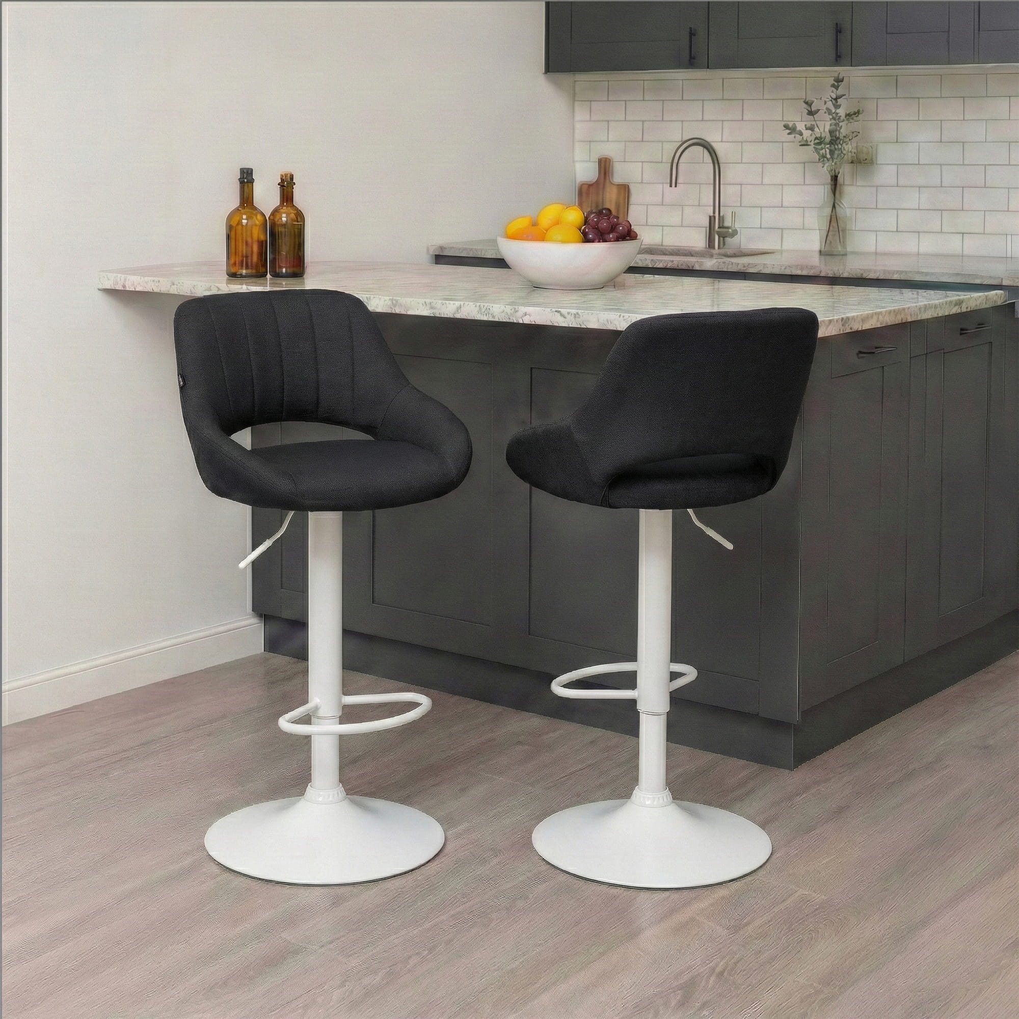 2er Set Barhocker Milet Stoff