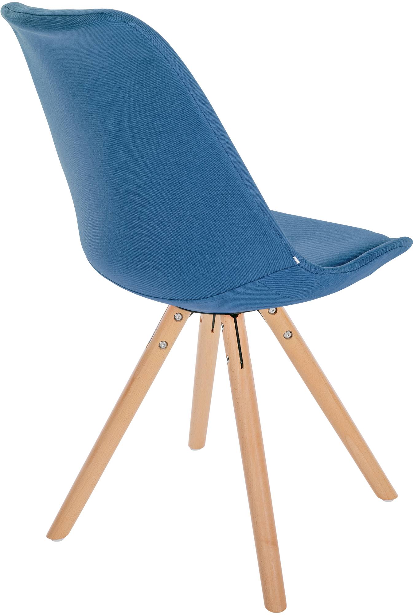 Stuhl Sofia Stoff blau natura (rund)