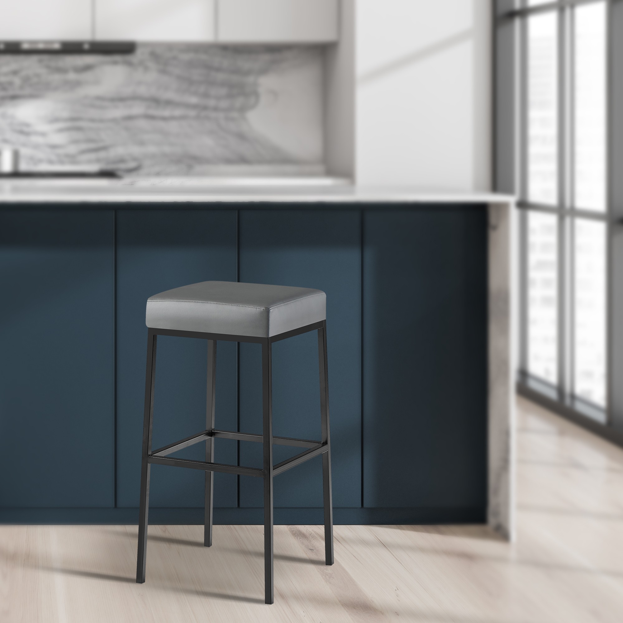 2er Set Barhocker Montreal Kunstlederbezug