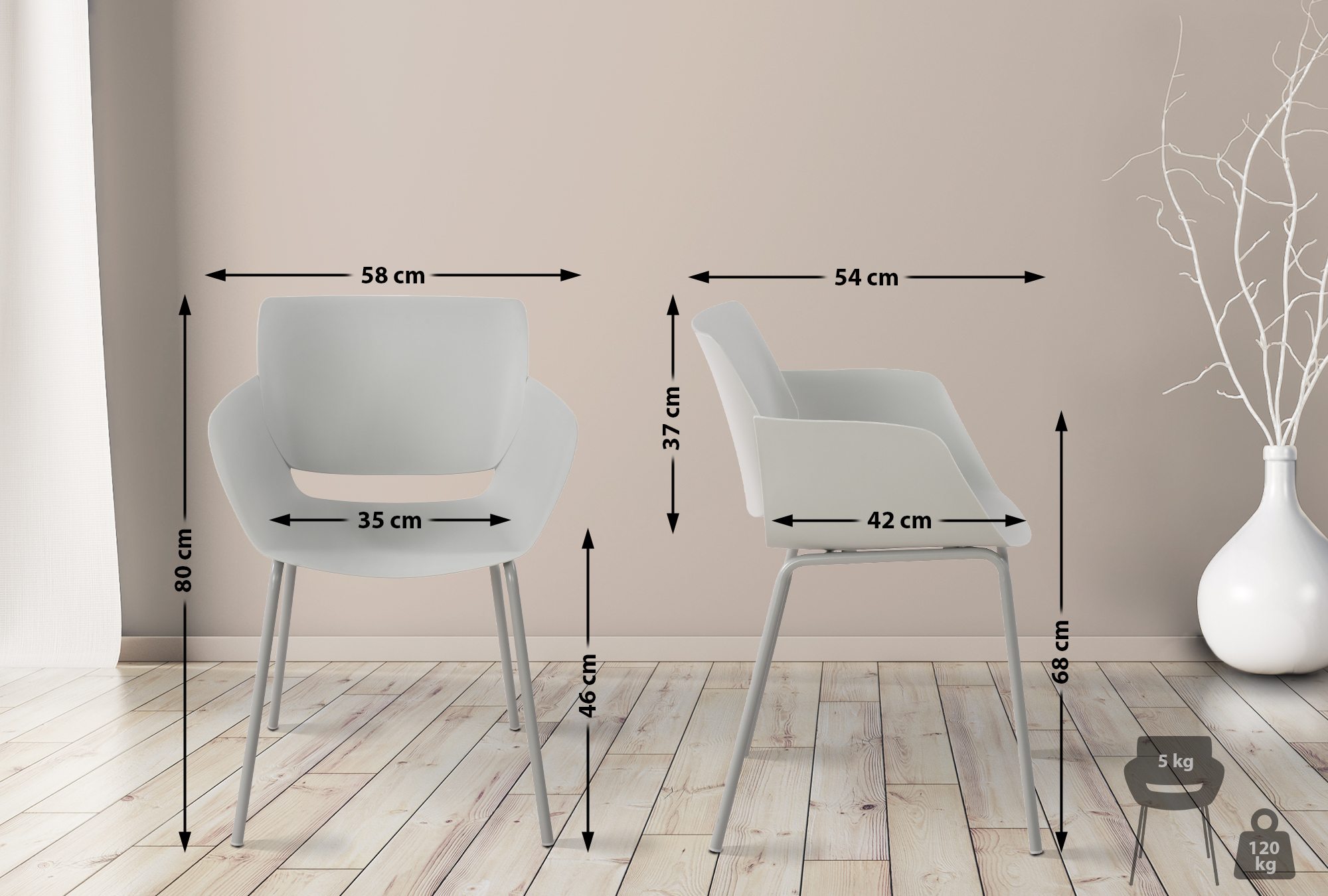 2er Set Gartenstuhl Alpena