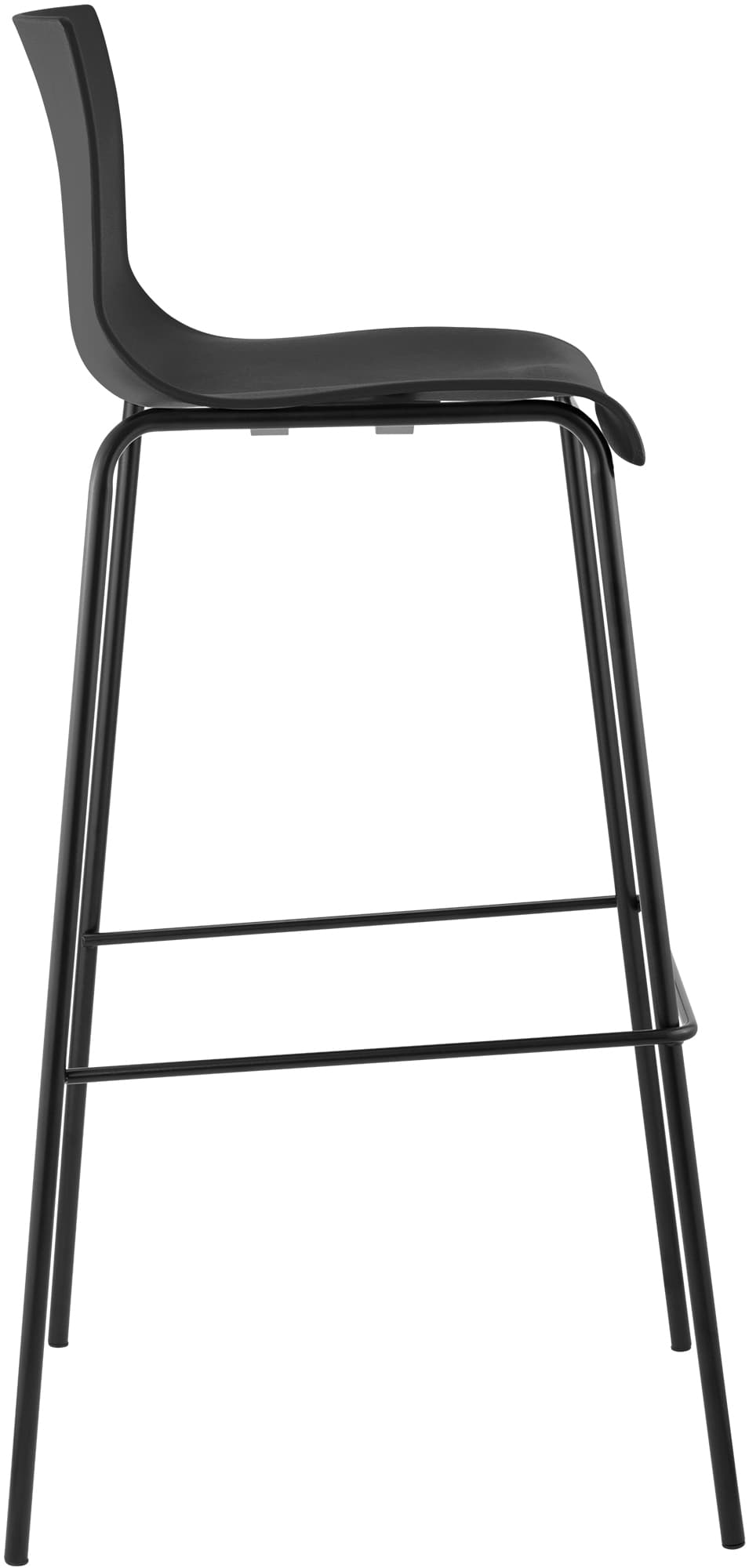 2er Set Barhocker Hover Kunststoff 4-Fuß Gestell