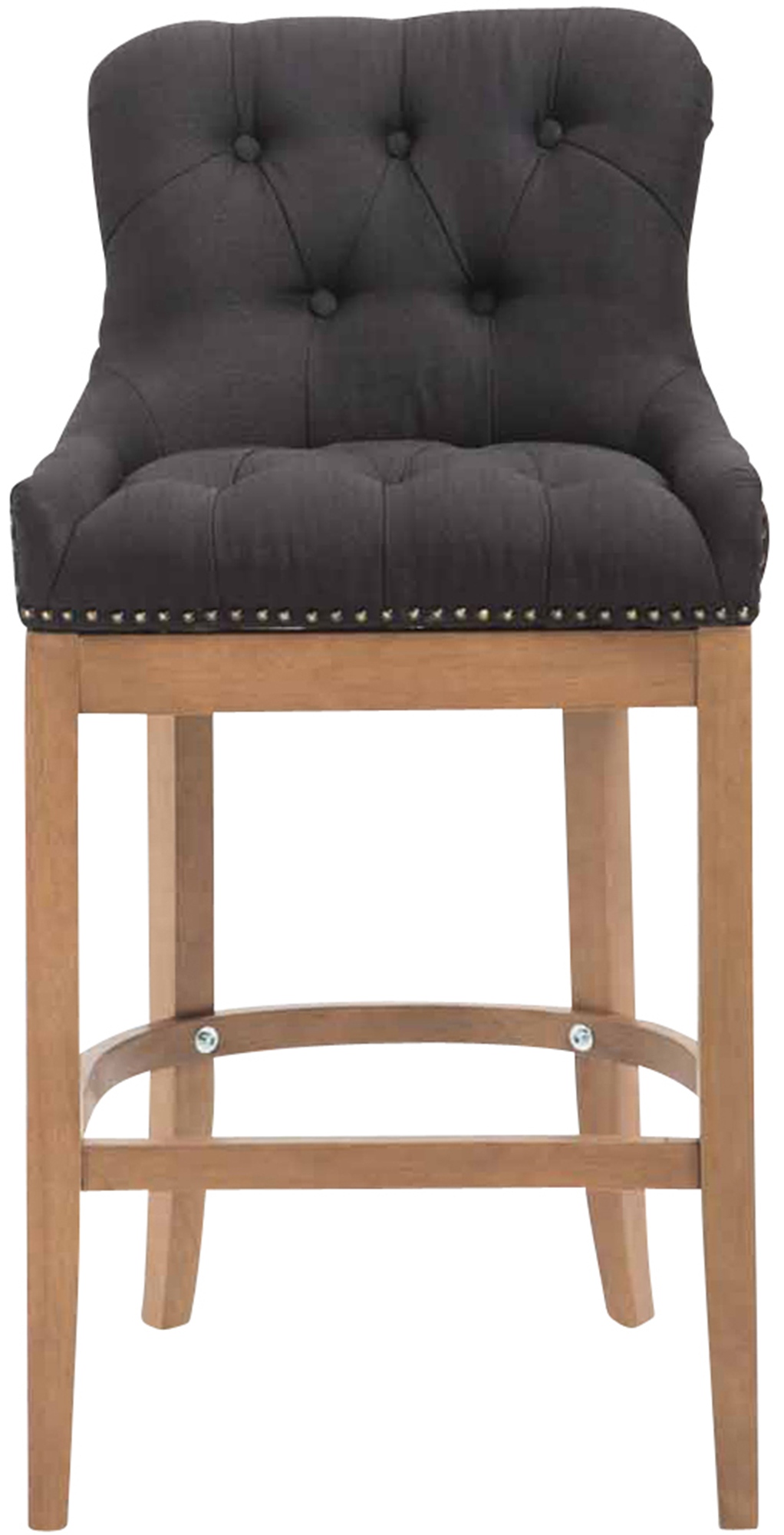 Barhocker Lakewood Stoff, Antik-hell schwarz
