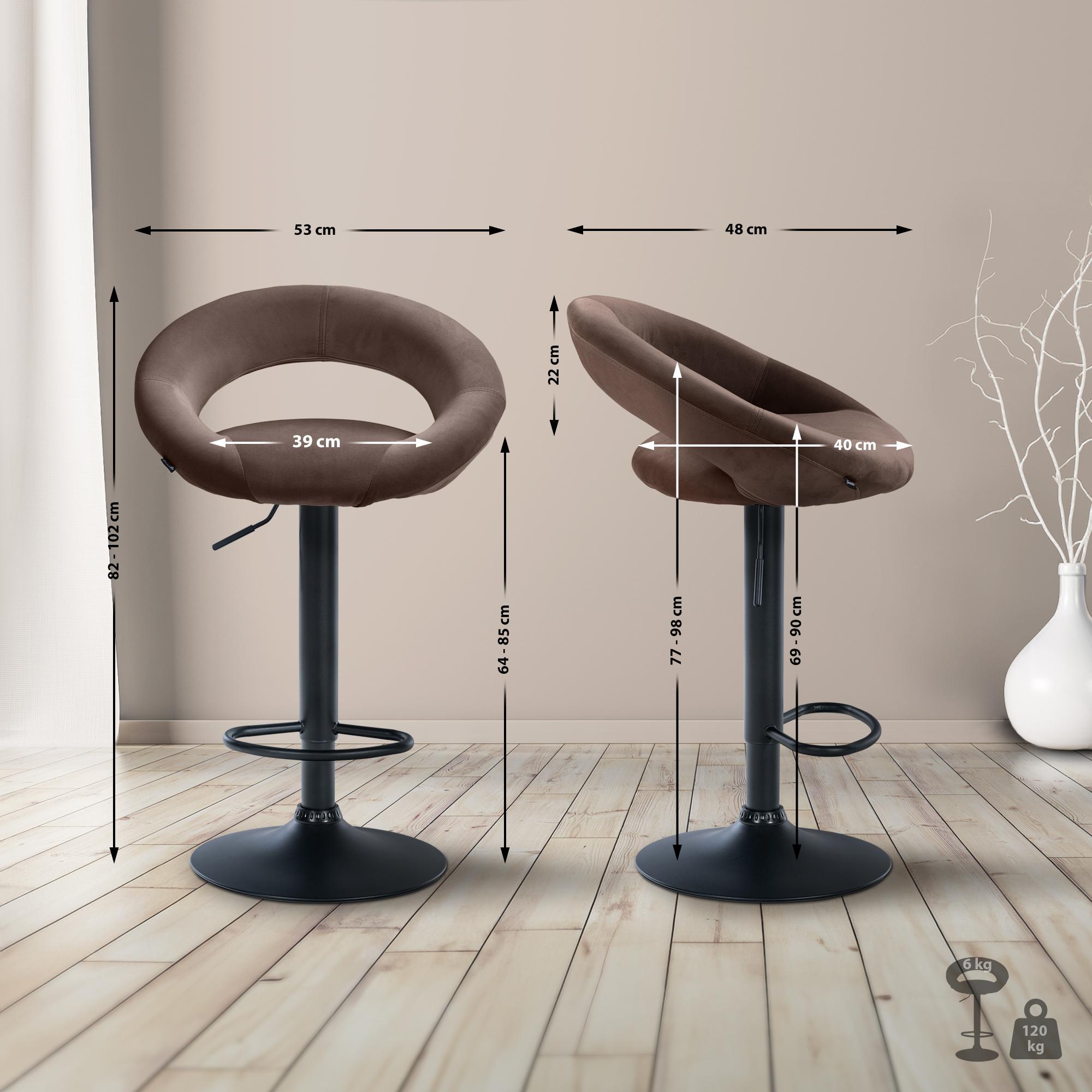 Barhocker Olinda Samt