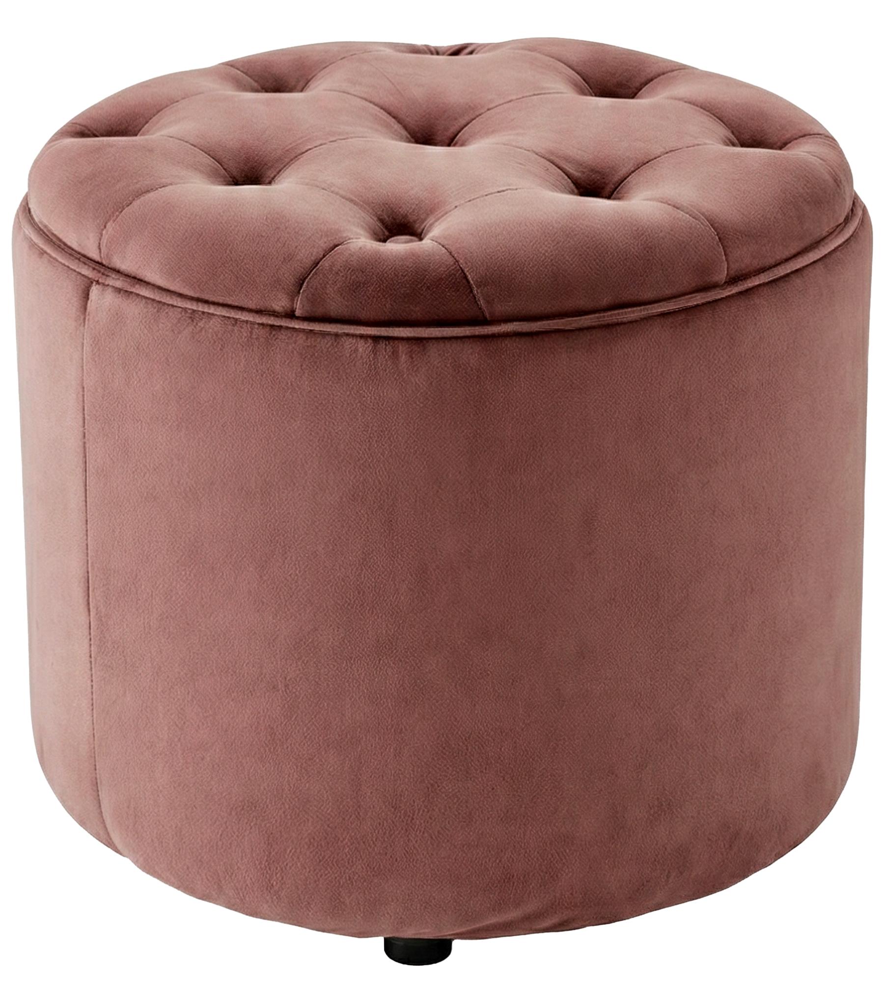 Sitzhocker Pantin Samt pink