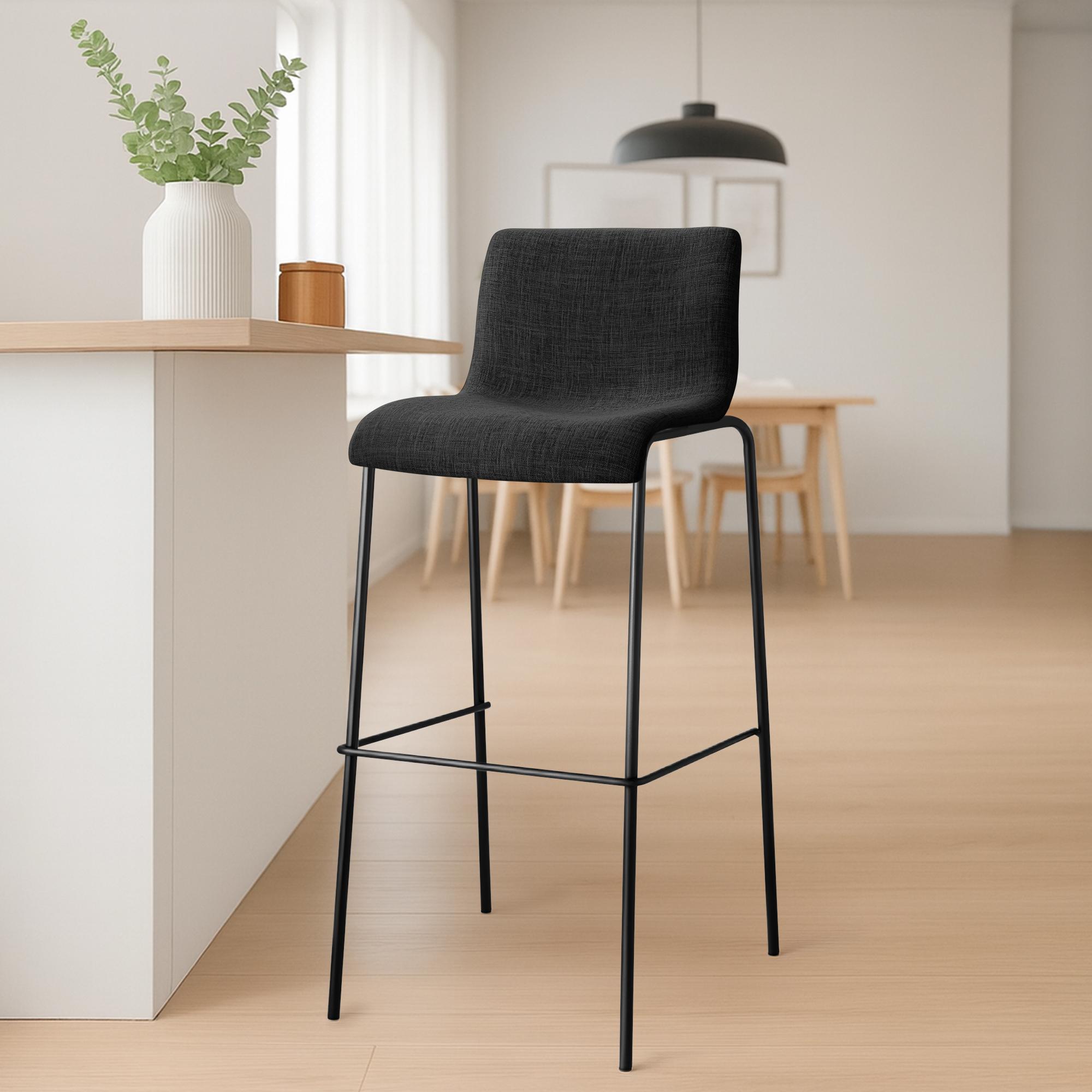 Barhocker Hover Stoff Vierfußgestell