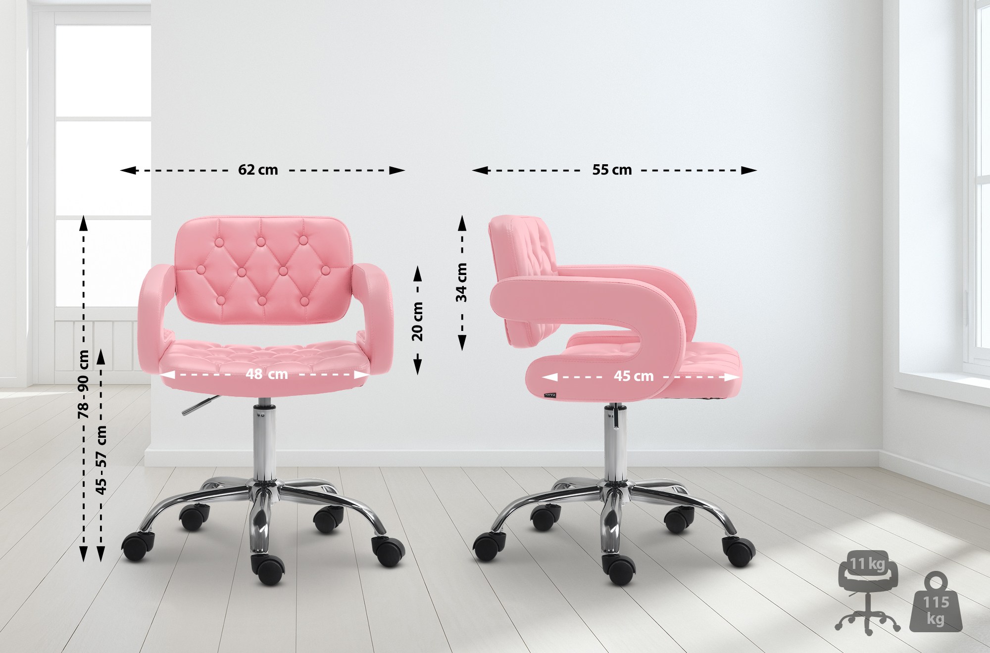 Arbeitshocker Dublin Kunstleder
