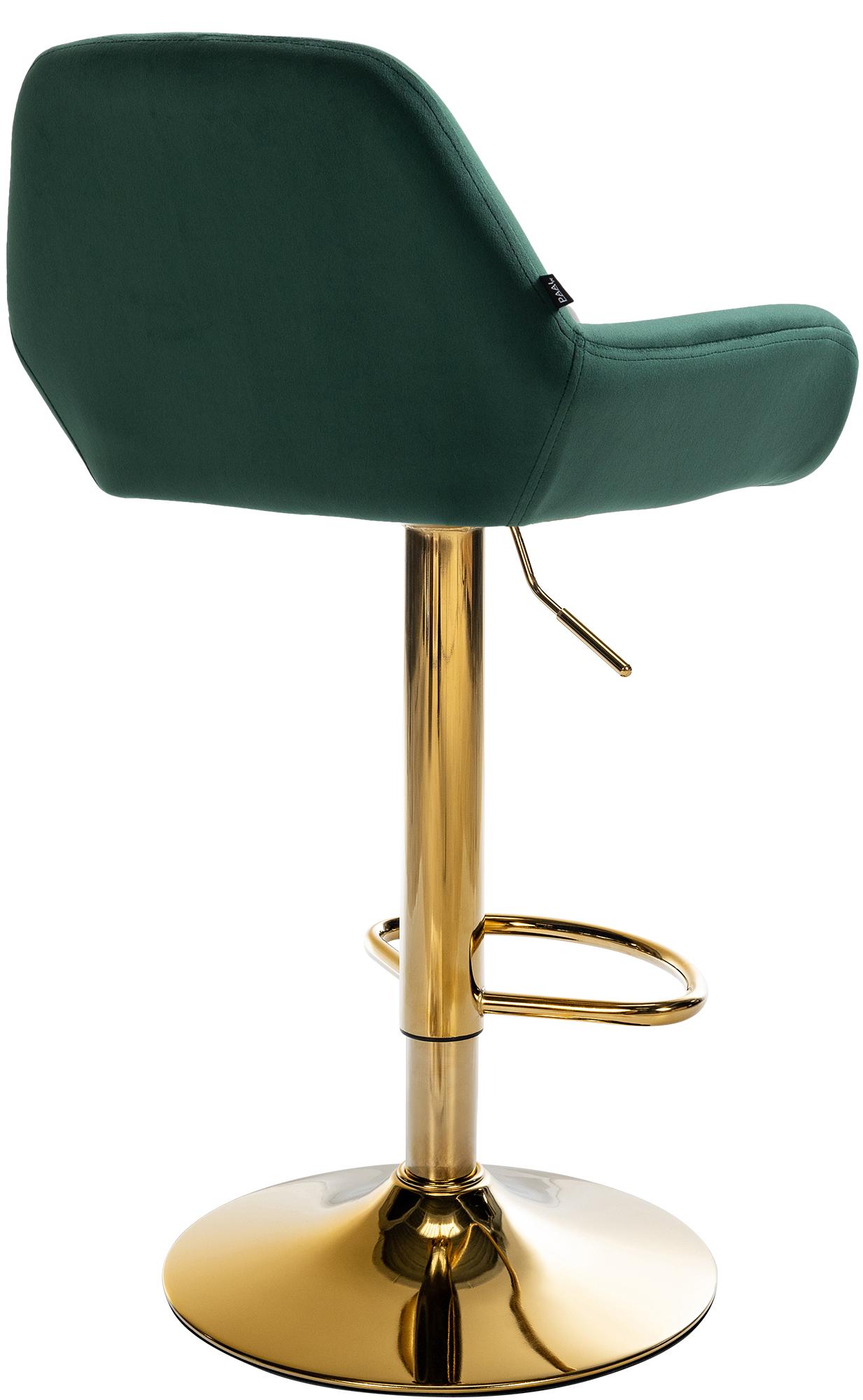 2er Set Barhocker Braga Gold Samt