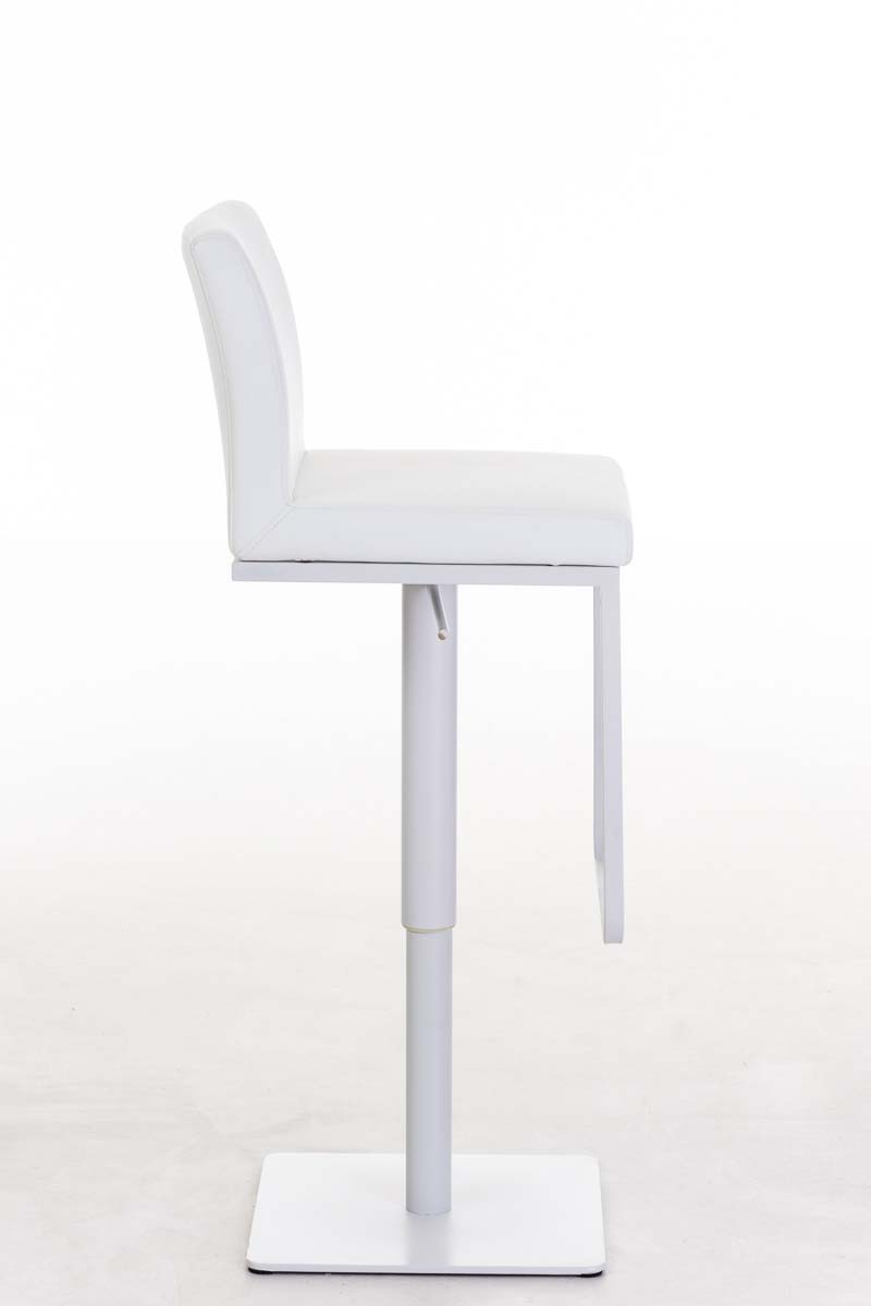 Barhocker Panama Kunstlederbezug weiß weiß