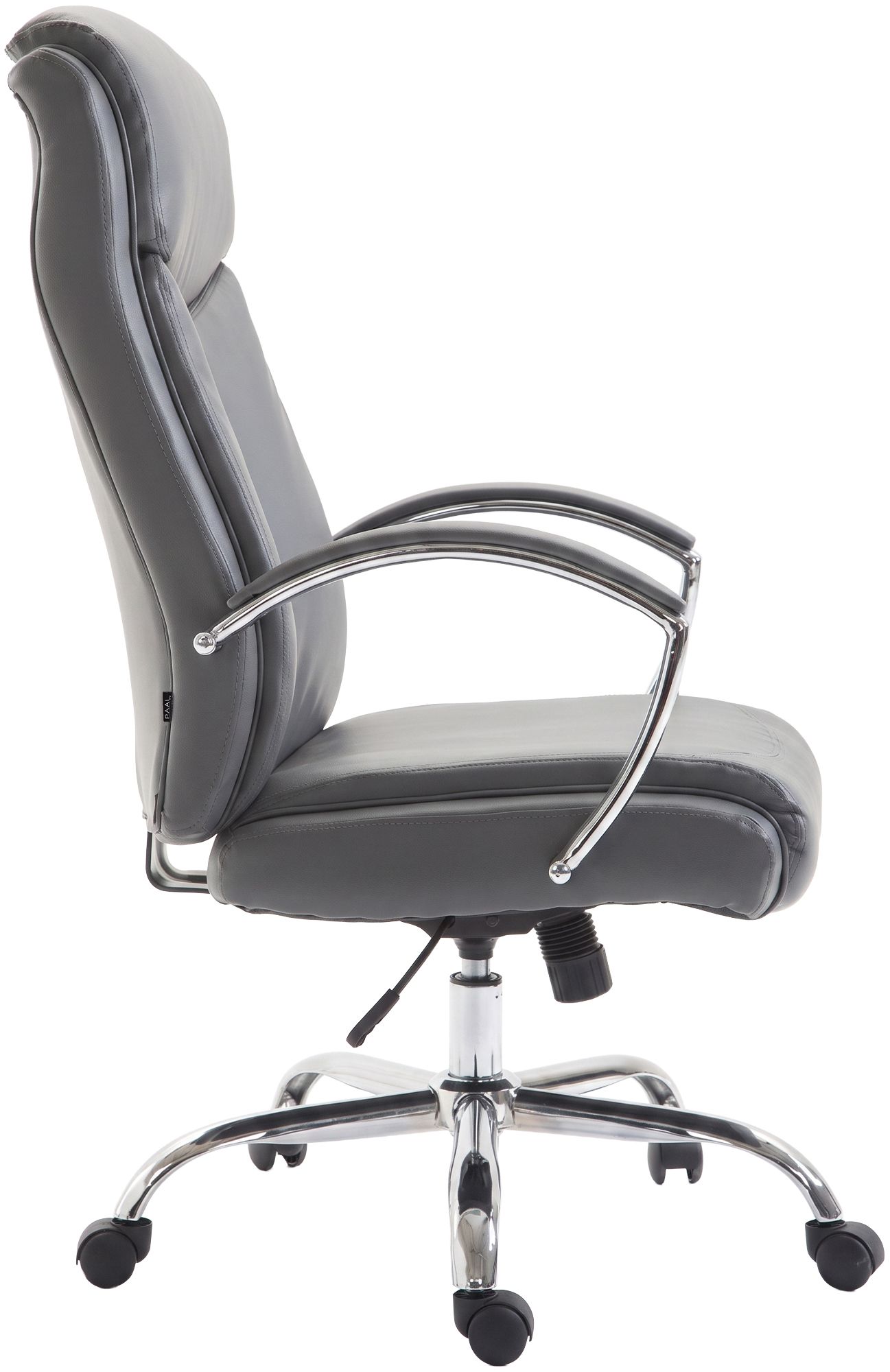 Bürostuhl Arlen Lederoptik grau