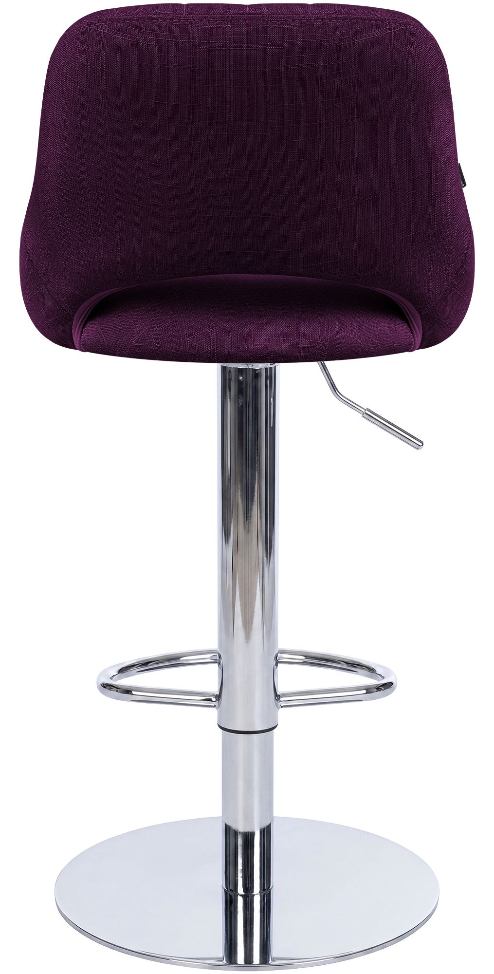 Barhocker Milet Chrom mit extra schwerem Standfuß