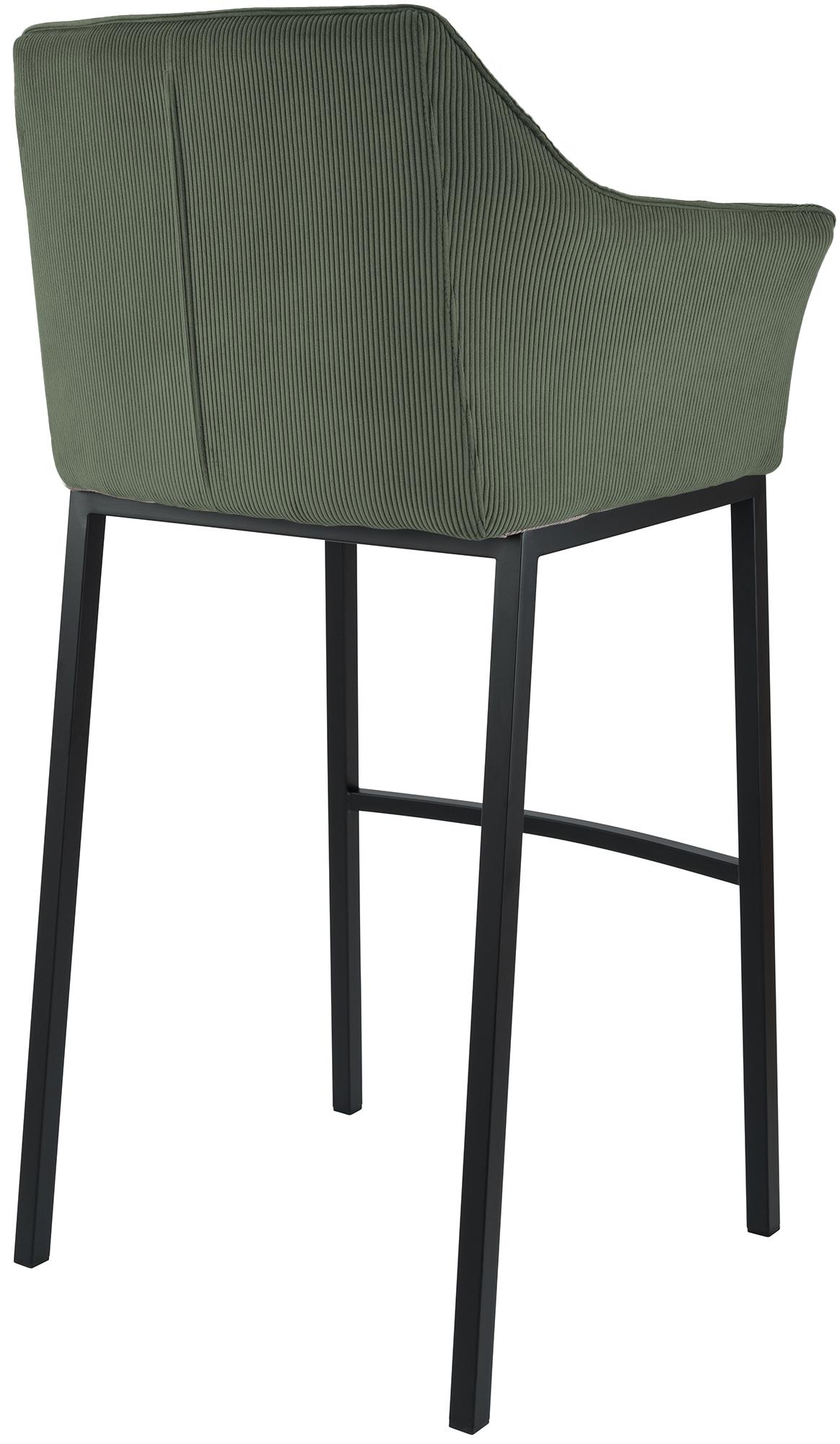 Barhocker Damaso Cord mit Vierfußgestell