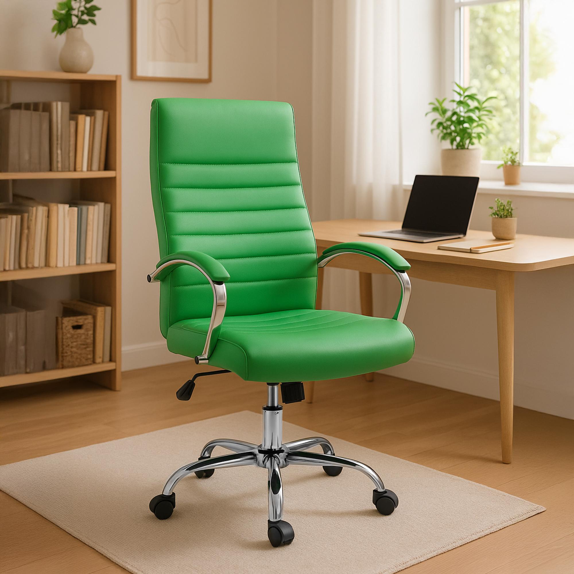 Bürostuhl Valais Kunstleder grün