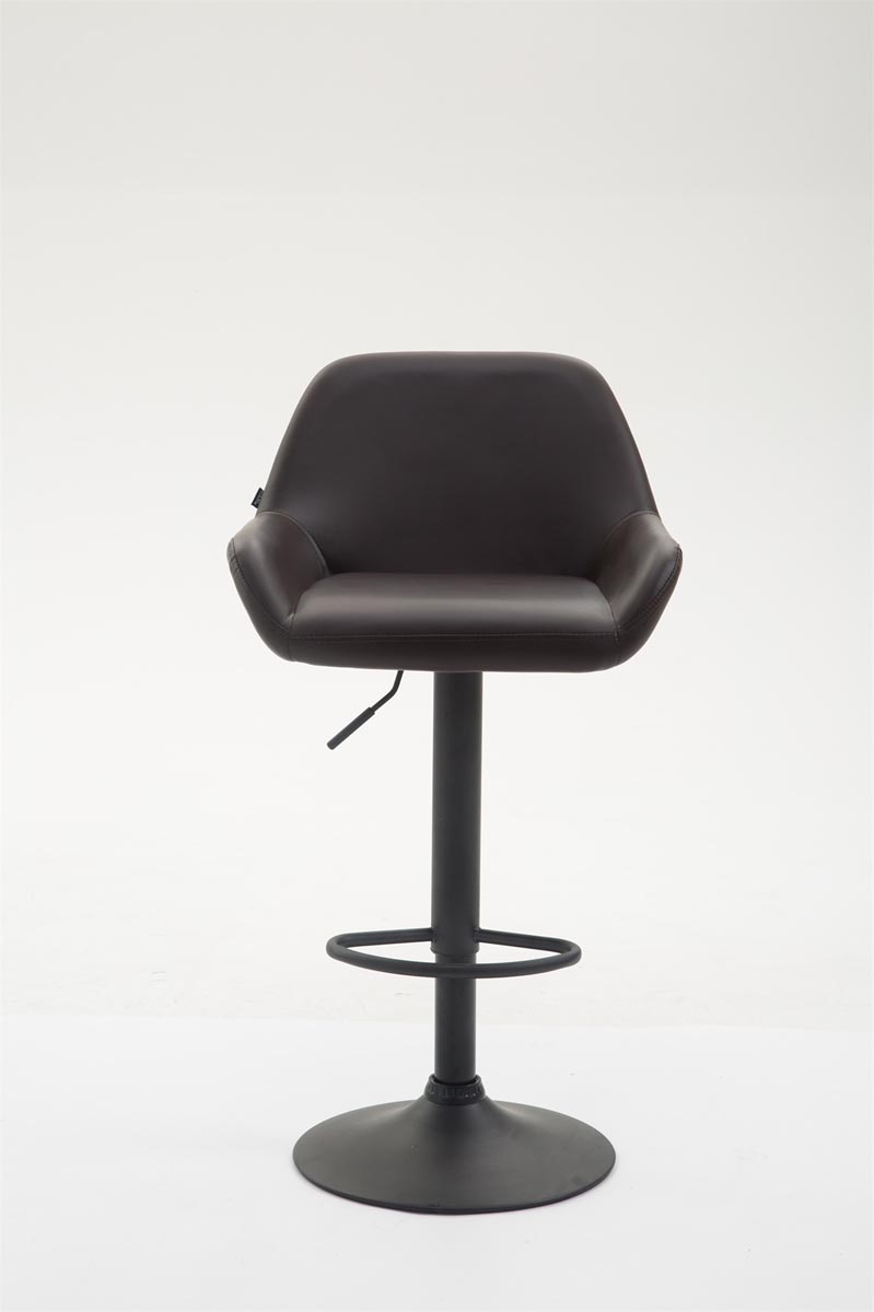 Barhocker Braga Kunstleder braun schwarz