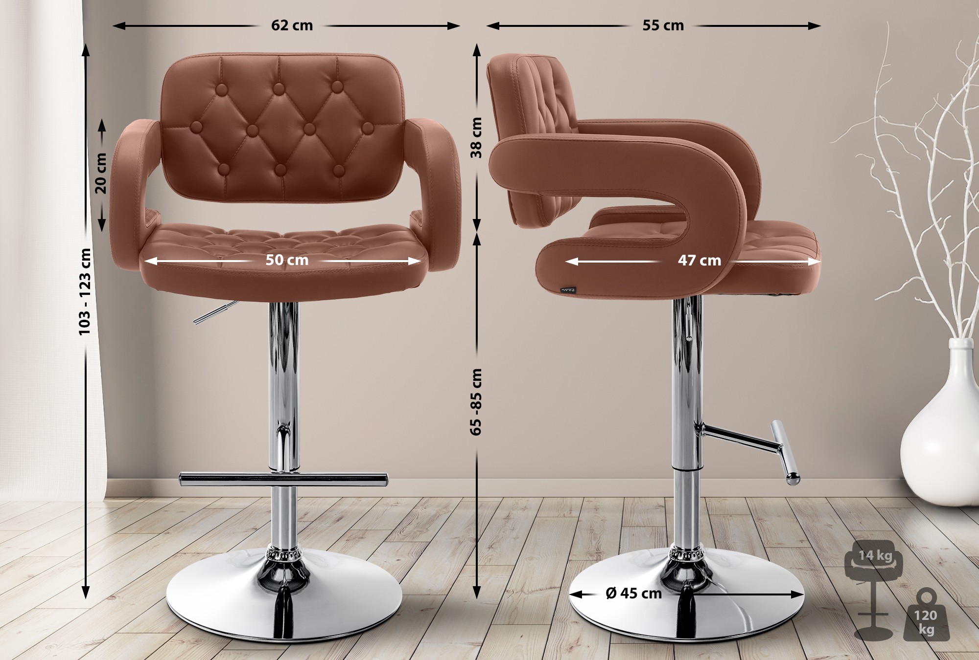Barhocker Dublin Kunstleder