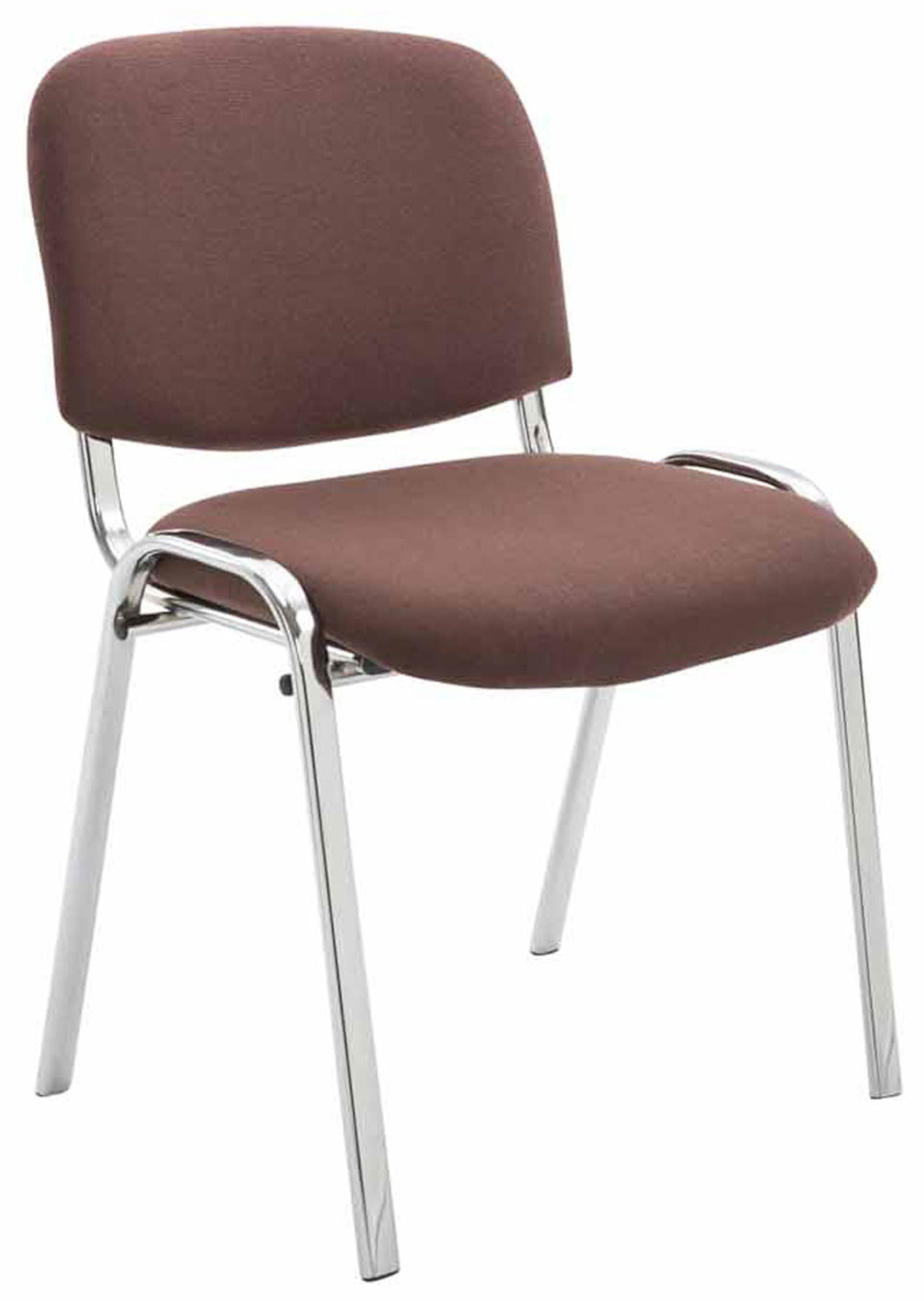 4er Set Stühle Ken Chrom Stoff