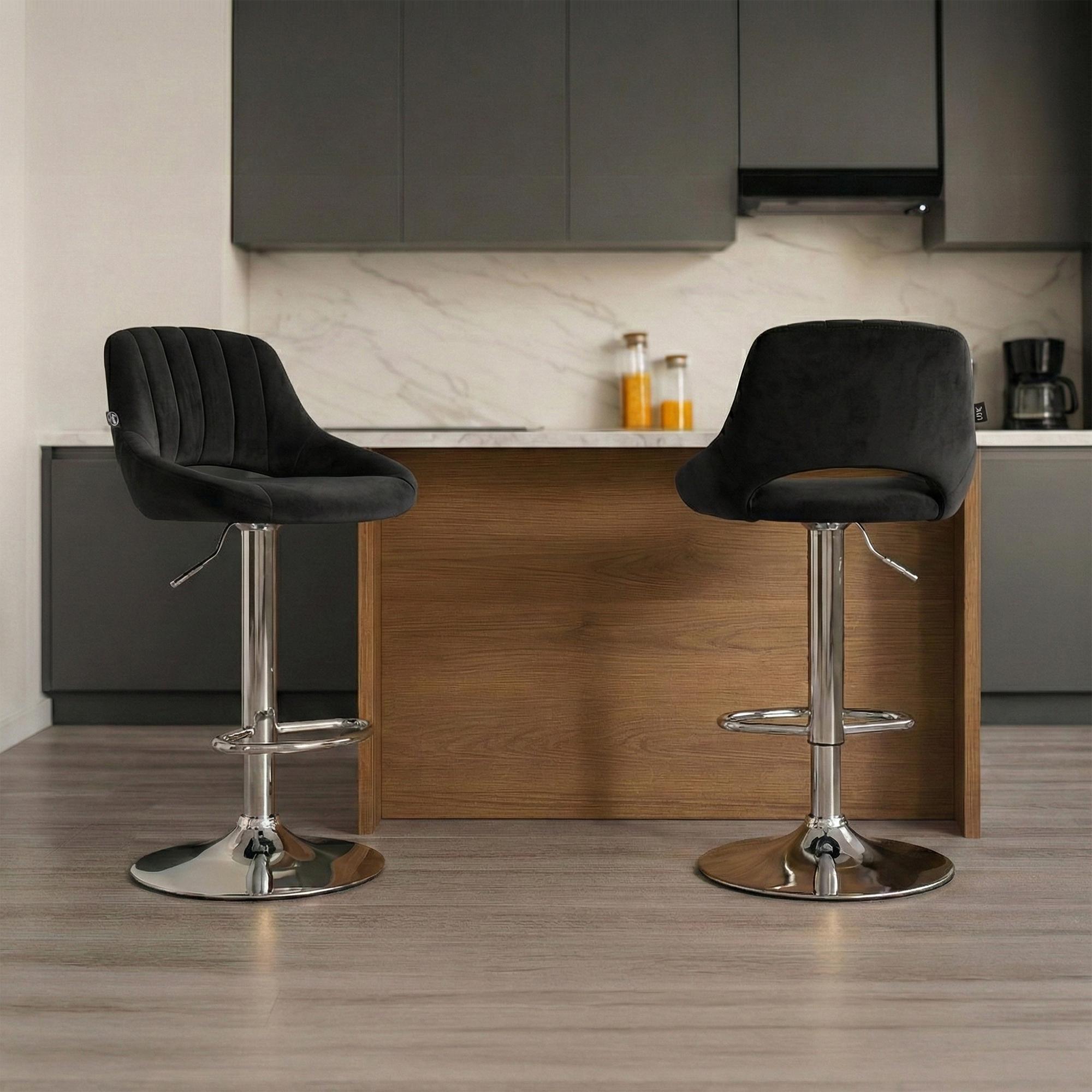 2er Set Barhocker Milet Samt