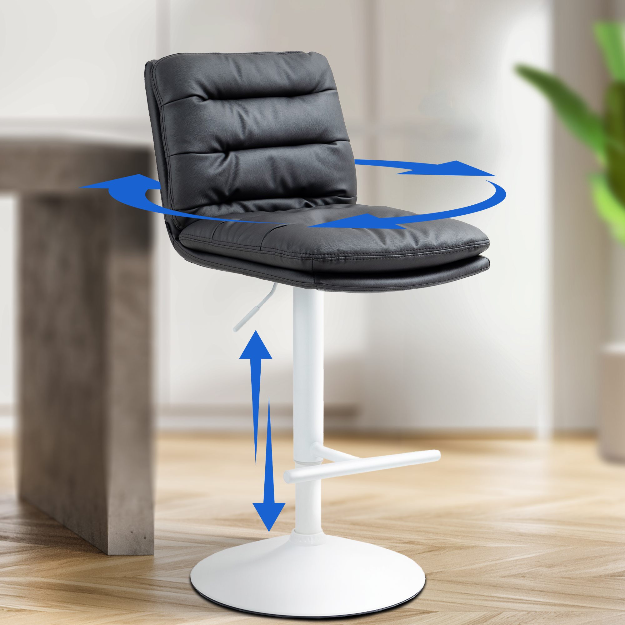 2er Set Barhocker Damar Kunstleder