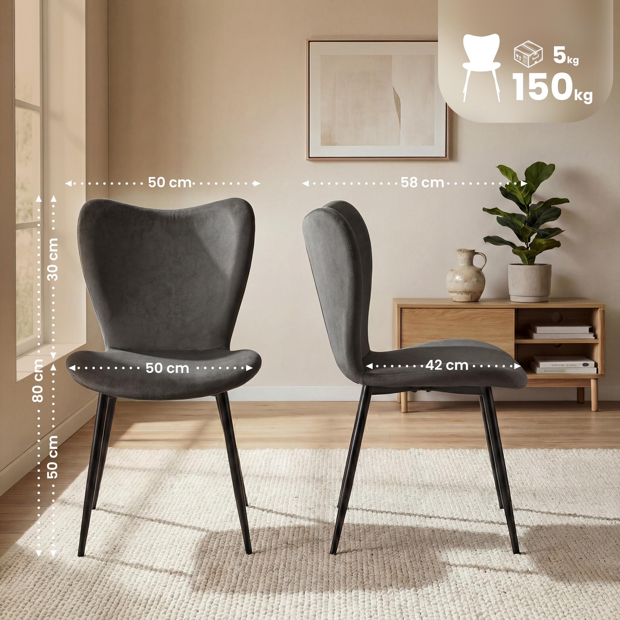 2er Set Esszimmerstühle Maika
