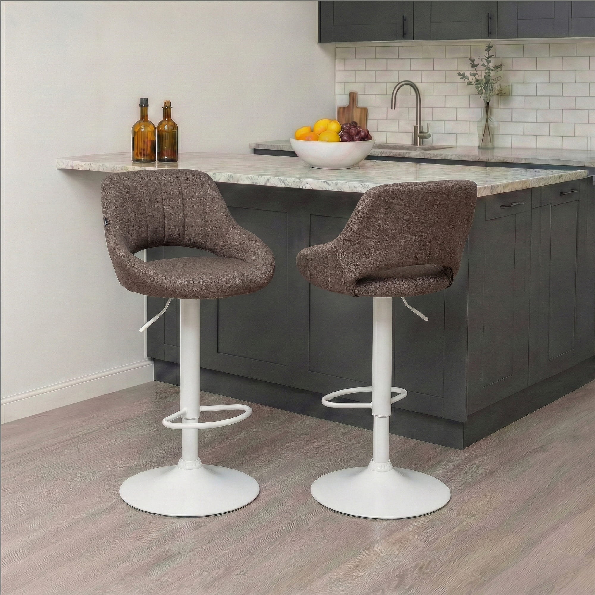 2er Set Barhocker Milet Stoff