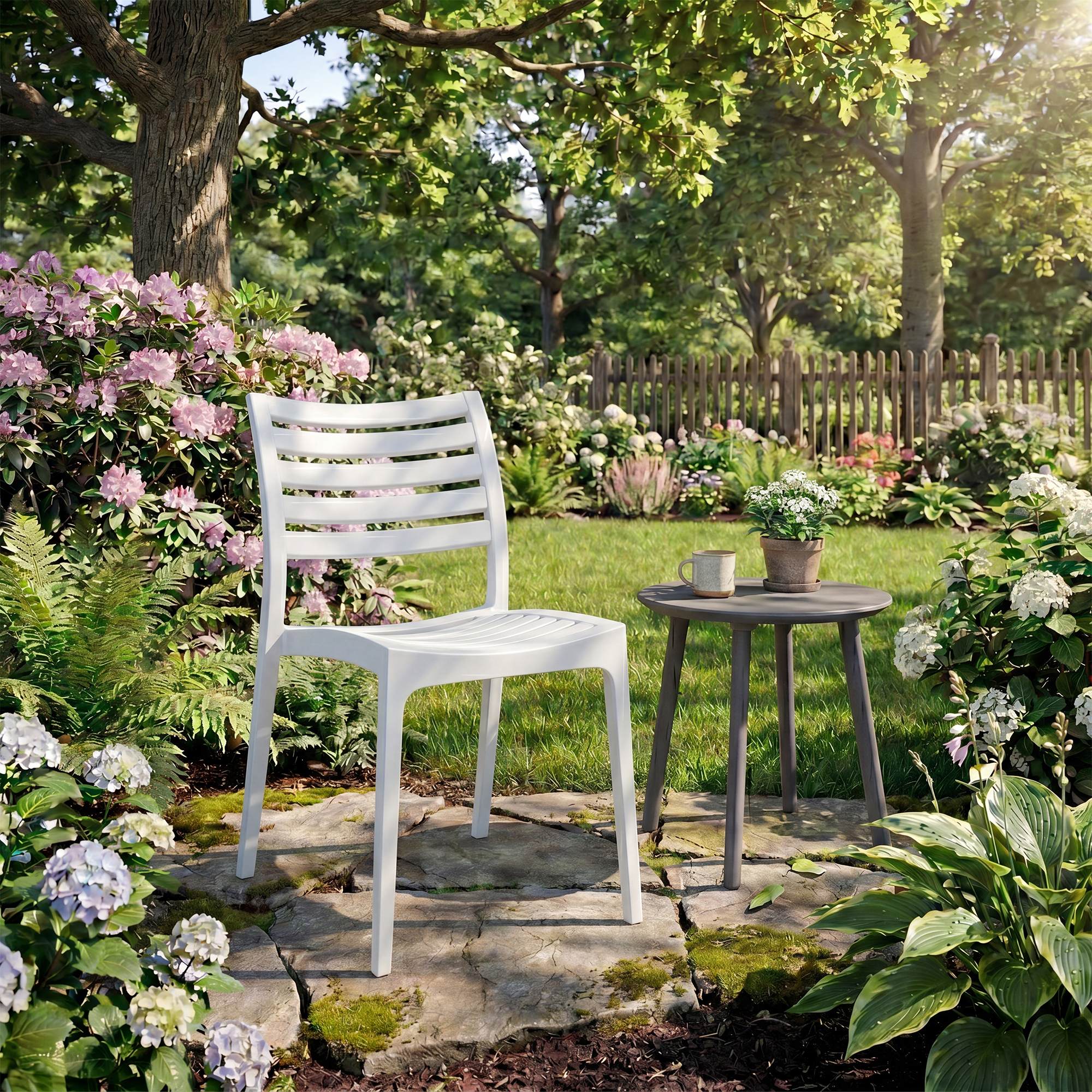 Gartenstuhl Arkon weiß