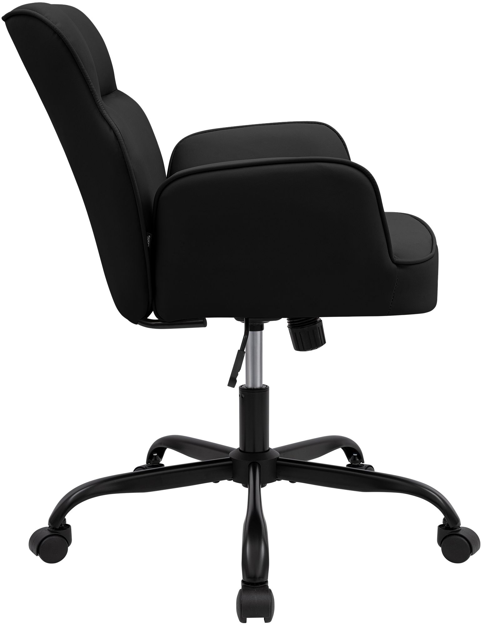 Bürostuhl Amado Lederoptik schwarz