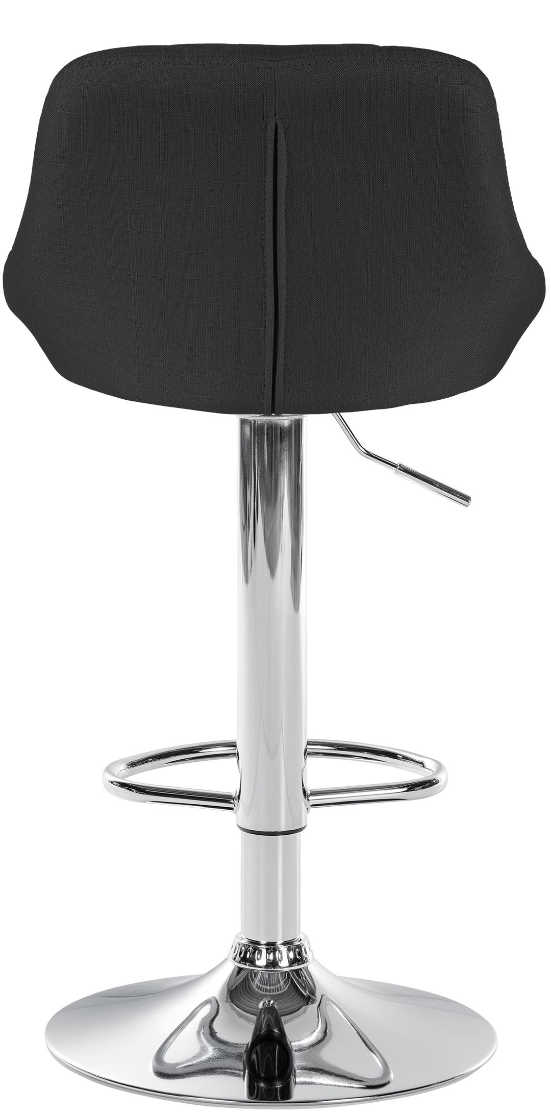 Barhocker Lazio Stoff schwarz chrom