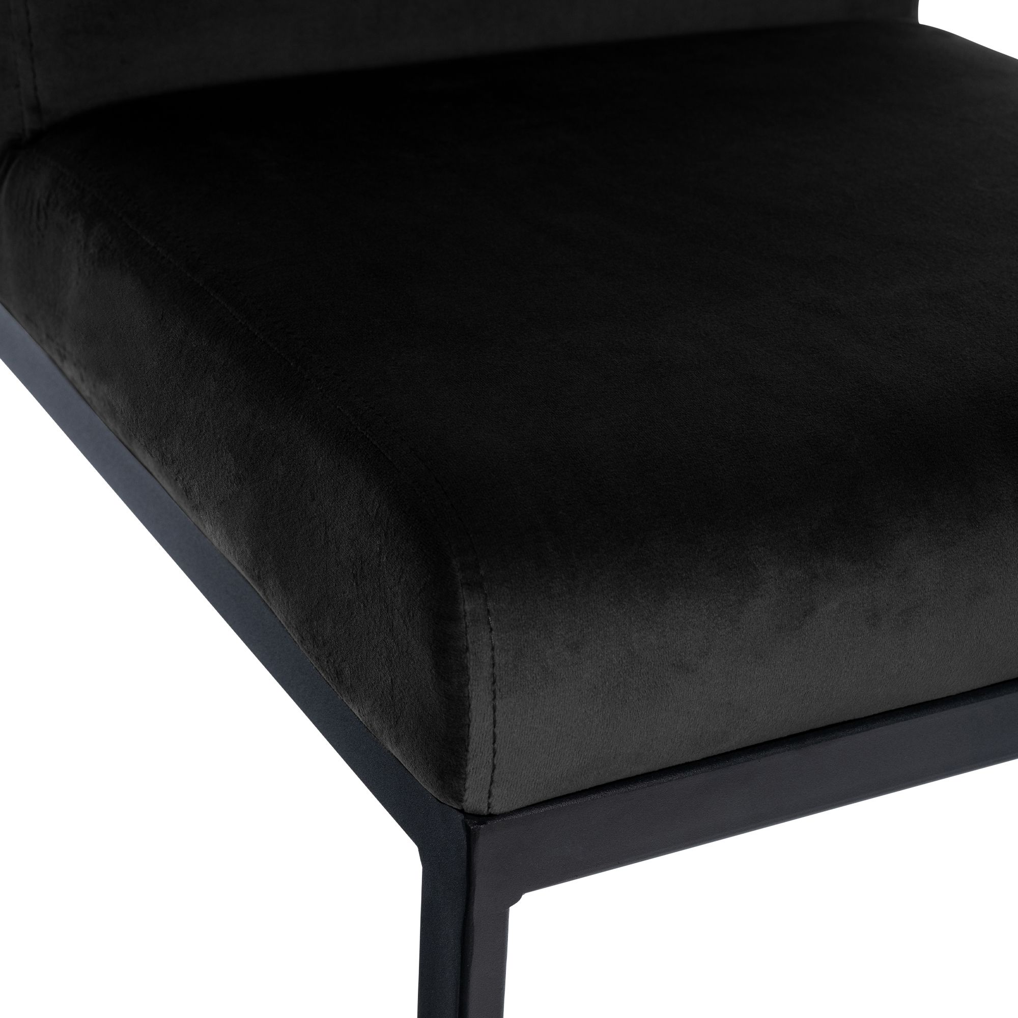 2er Set Barhocker Hopewell Samt schwarz