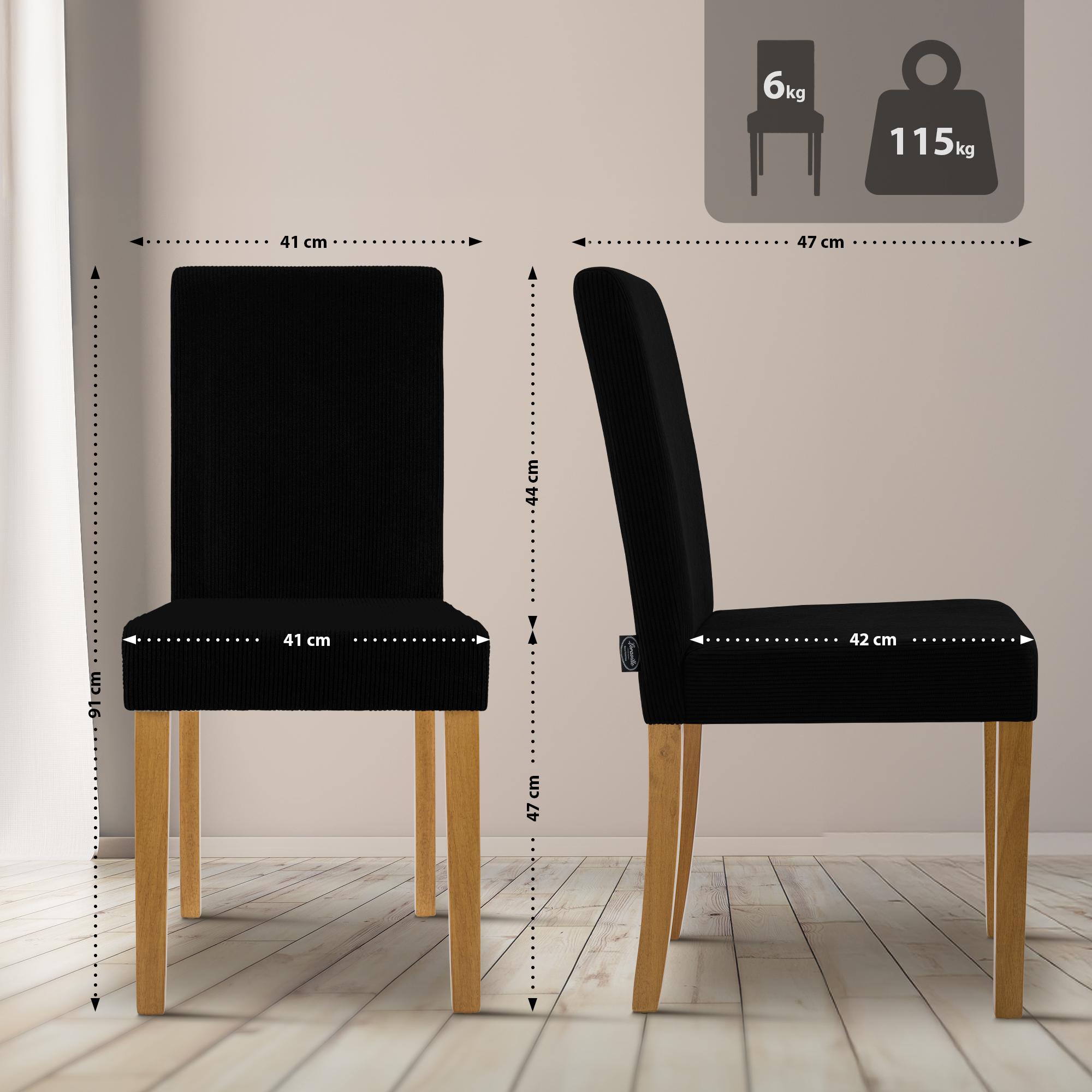 2er Set Esszimmerstuhl Ina Cord
