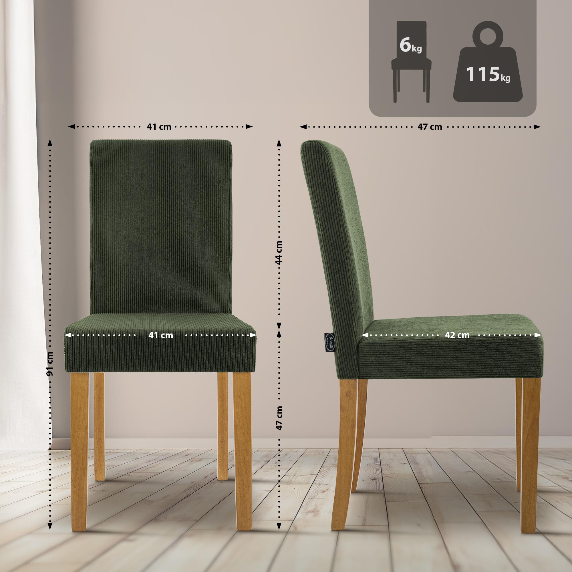 2er Set Esszimmerstuhl Ina Cord