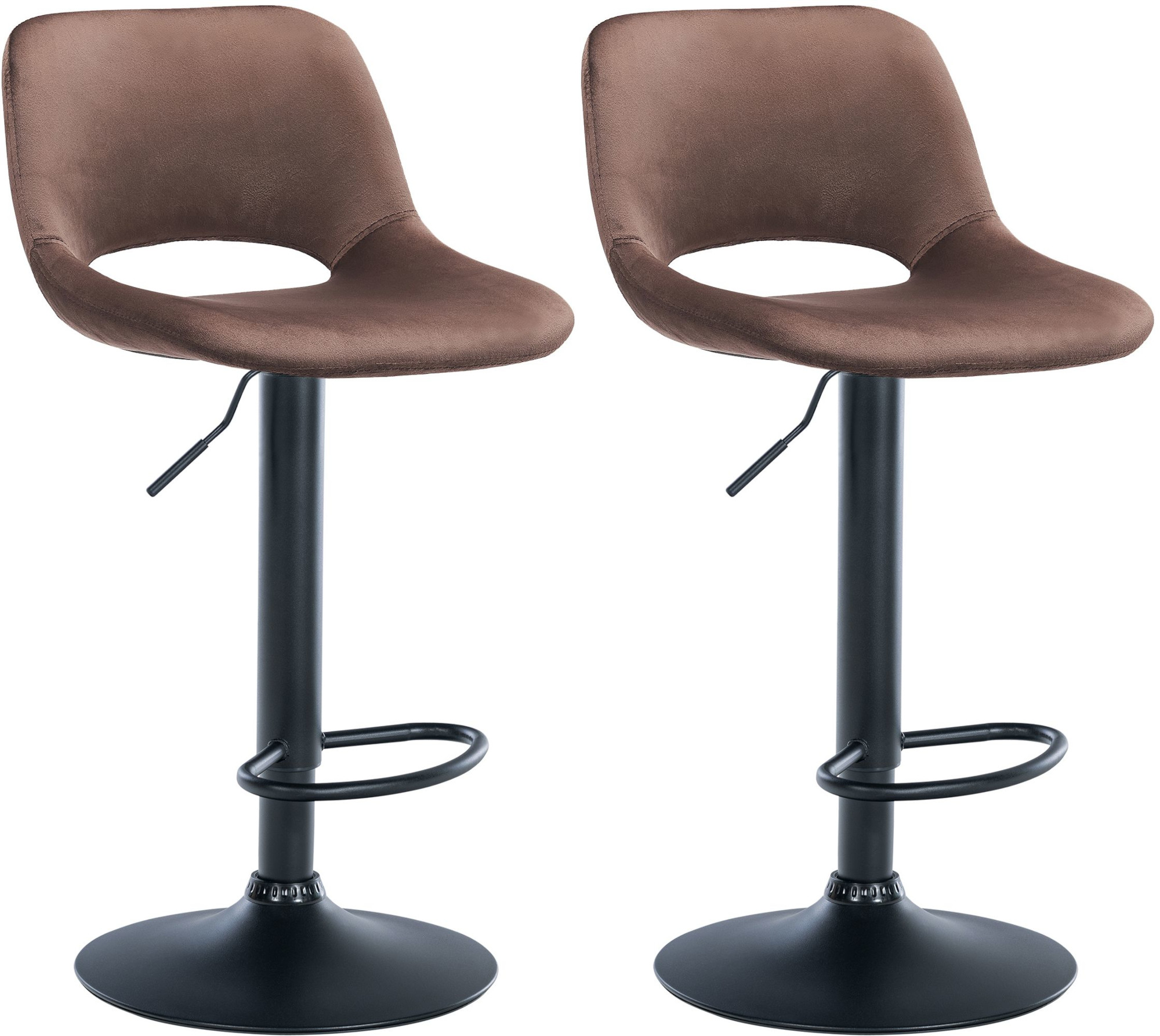 2er Set Barhocker Camden Samt