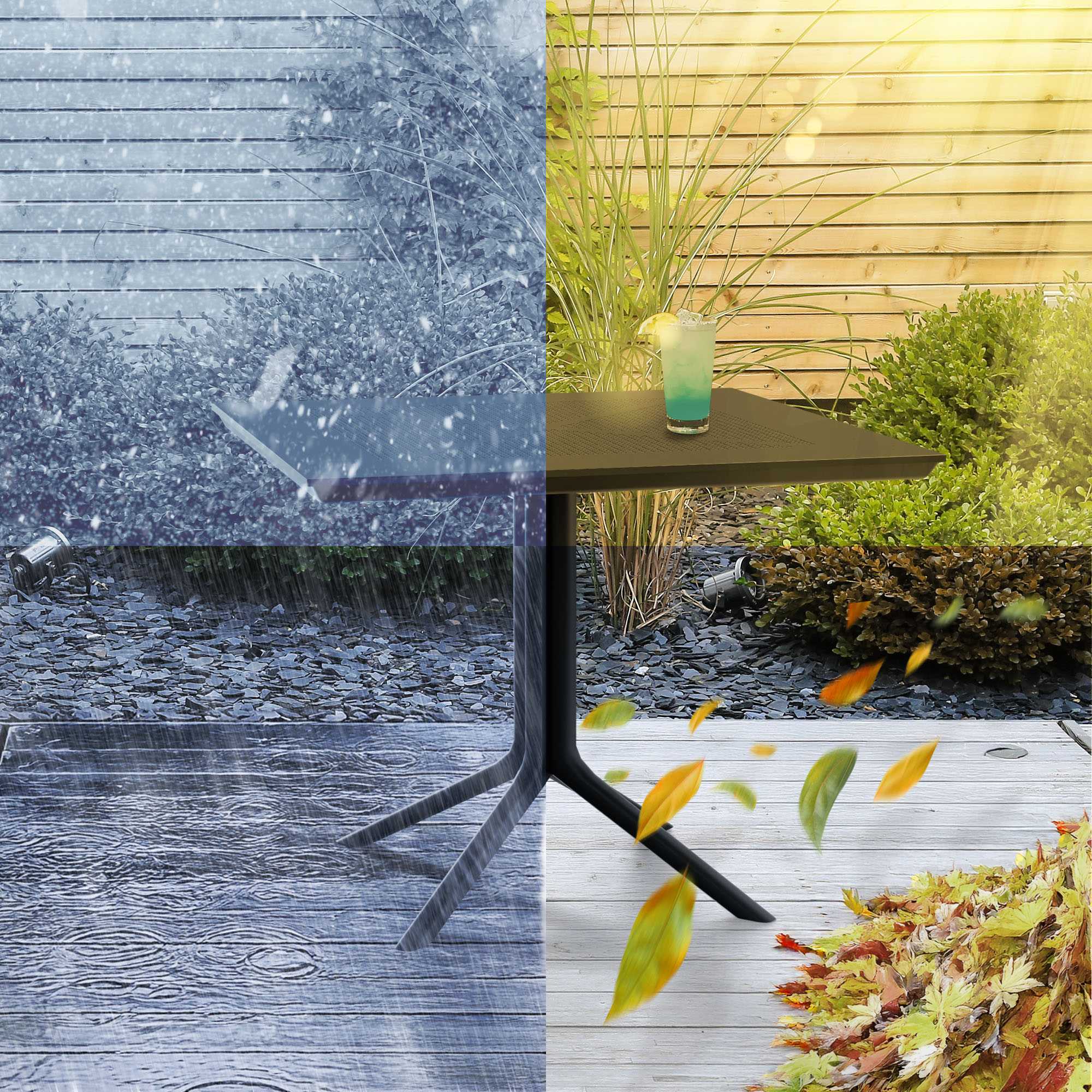 Gartentisch Lenval 80 x 80 cm | Outdoor-Tisch