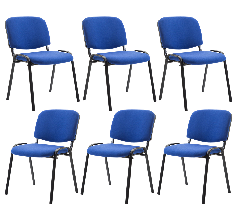 6er Set Besucherstuhl Ken Stoff