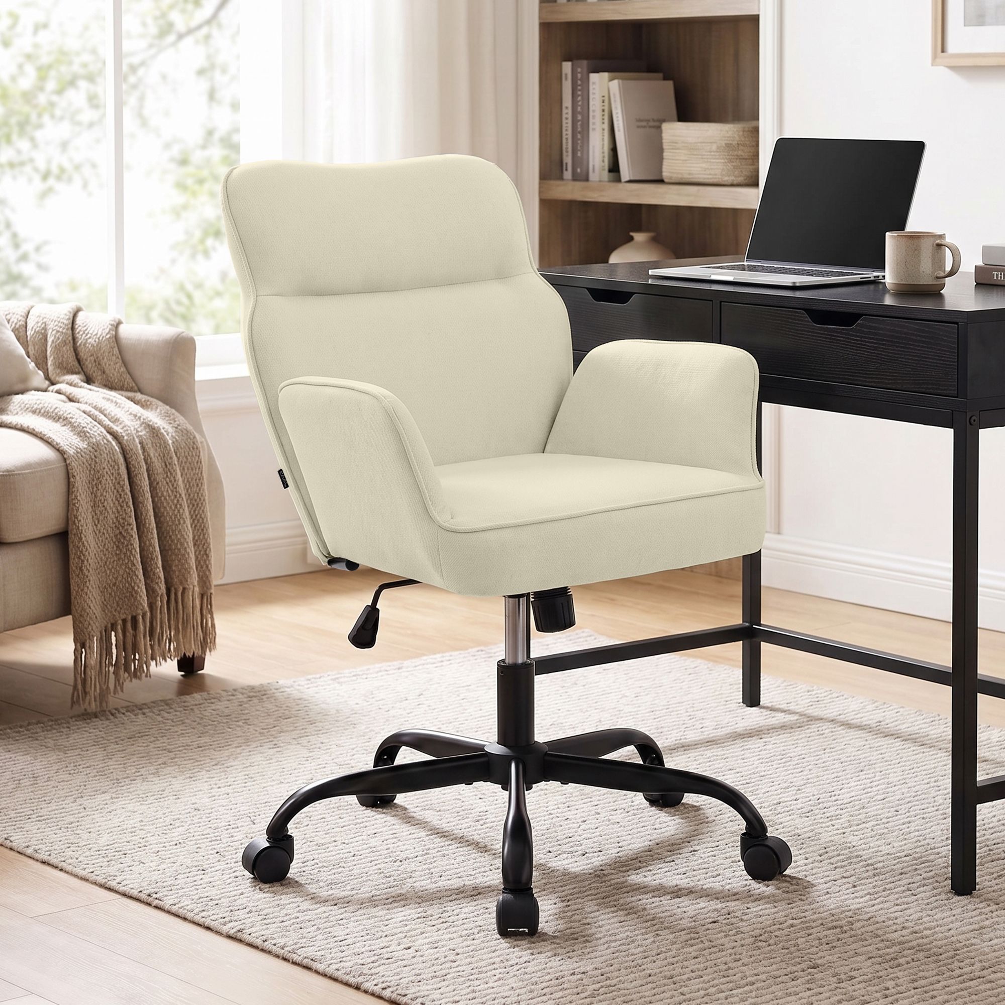 Bürostuhl Amado Stoff creme