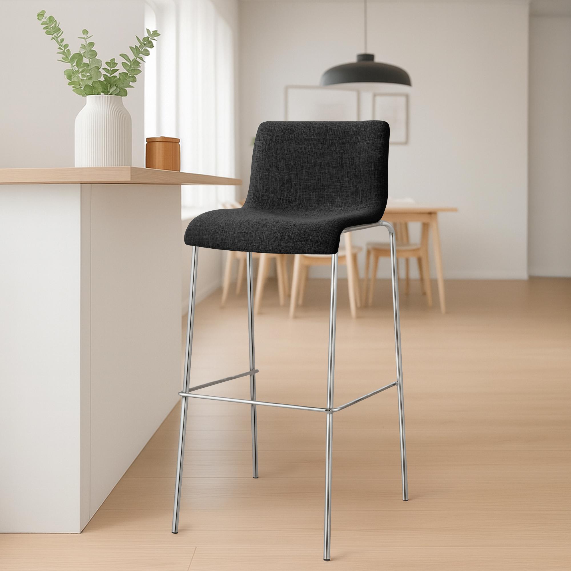Barhocker Hover Stoff Vierfußgestell