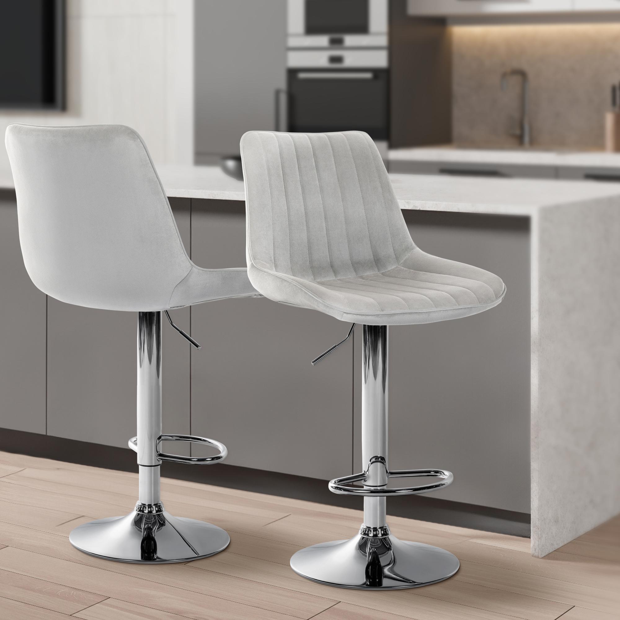 2er Set Barhocker Toni Samt