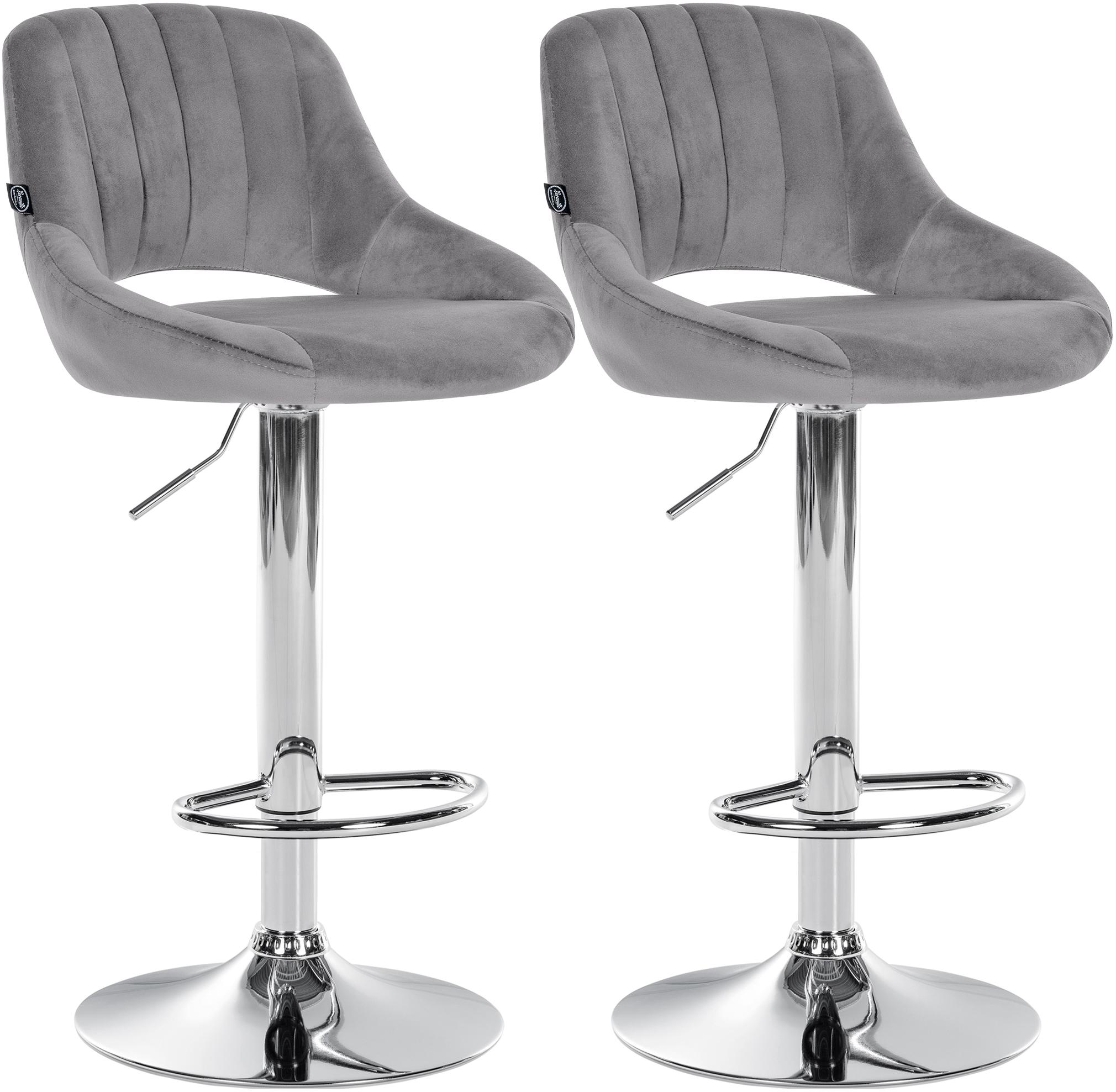 2er Set Barhocker Milet Samt