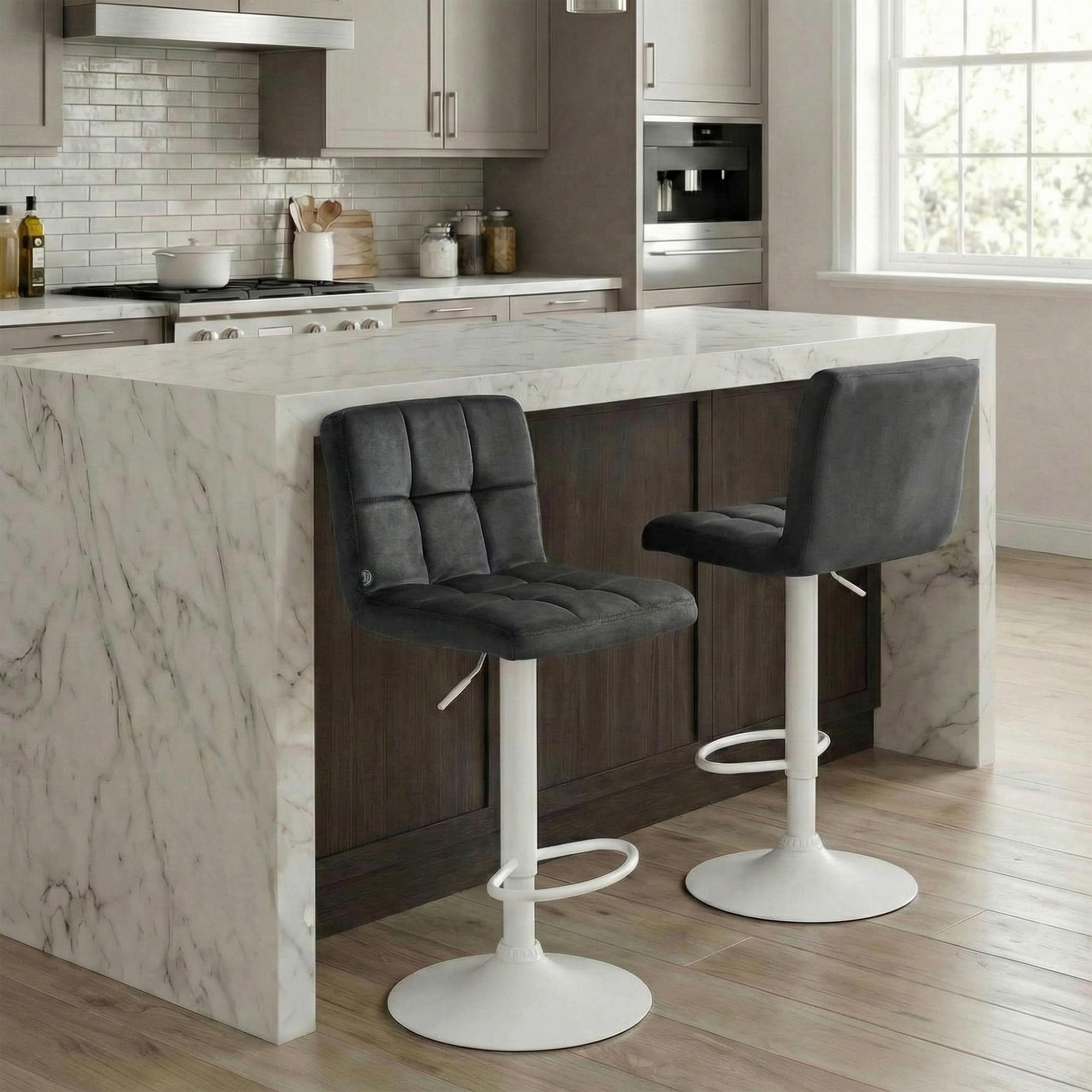 2er Set Barhocker Peru Samt