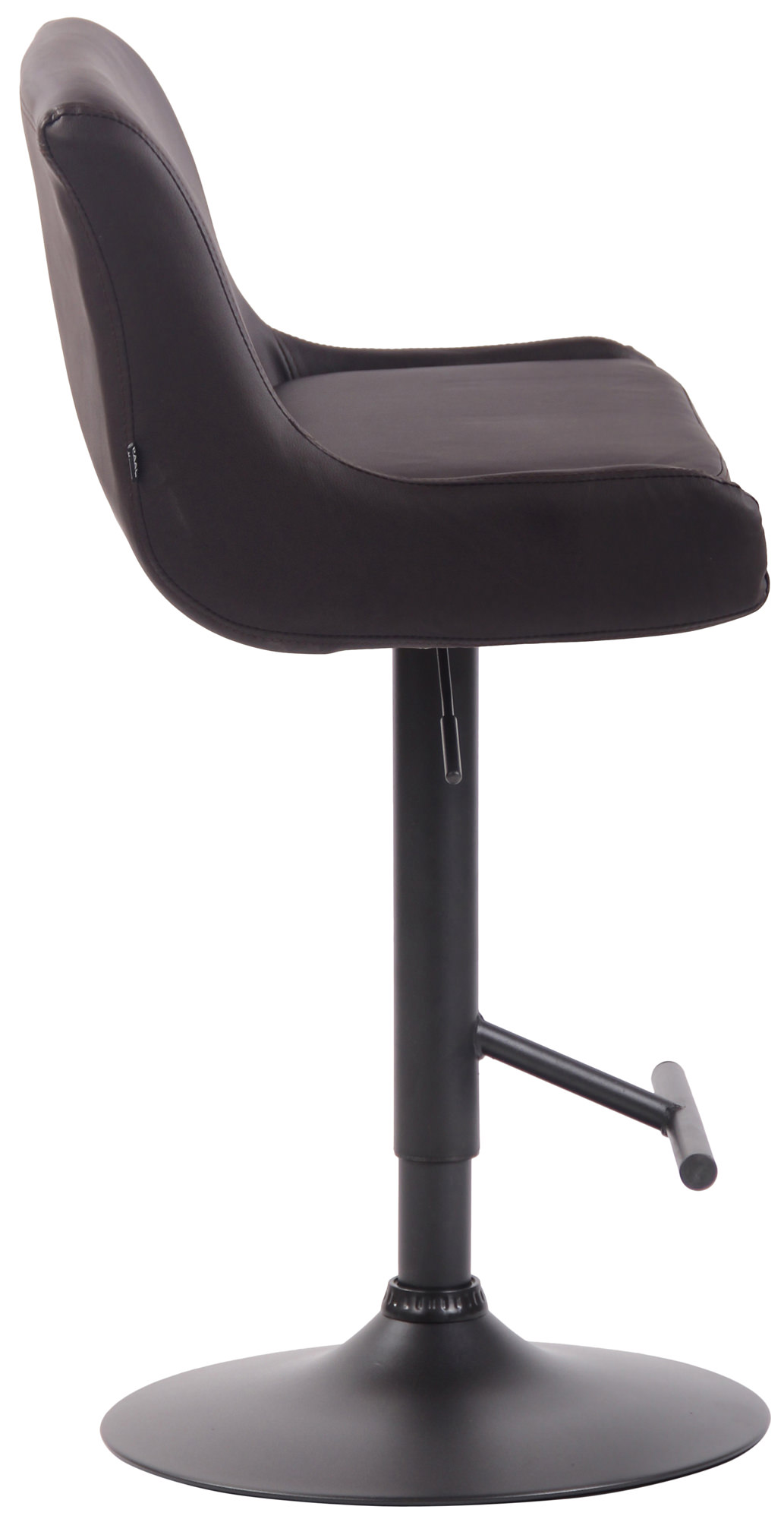 2er Set Barhocker Club Kunstleder braun schwarz