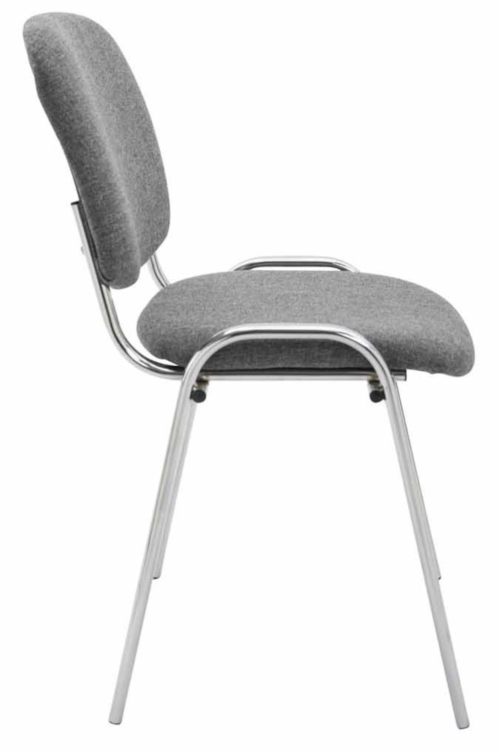 4er Set Stühle Ken Chrom Stoff